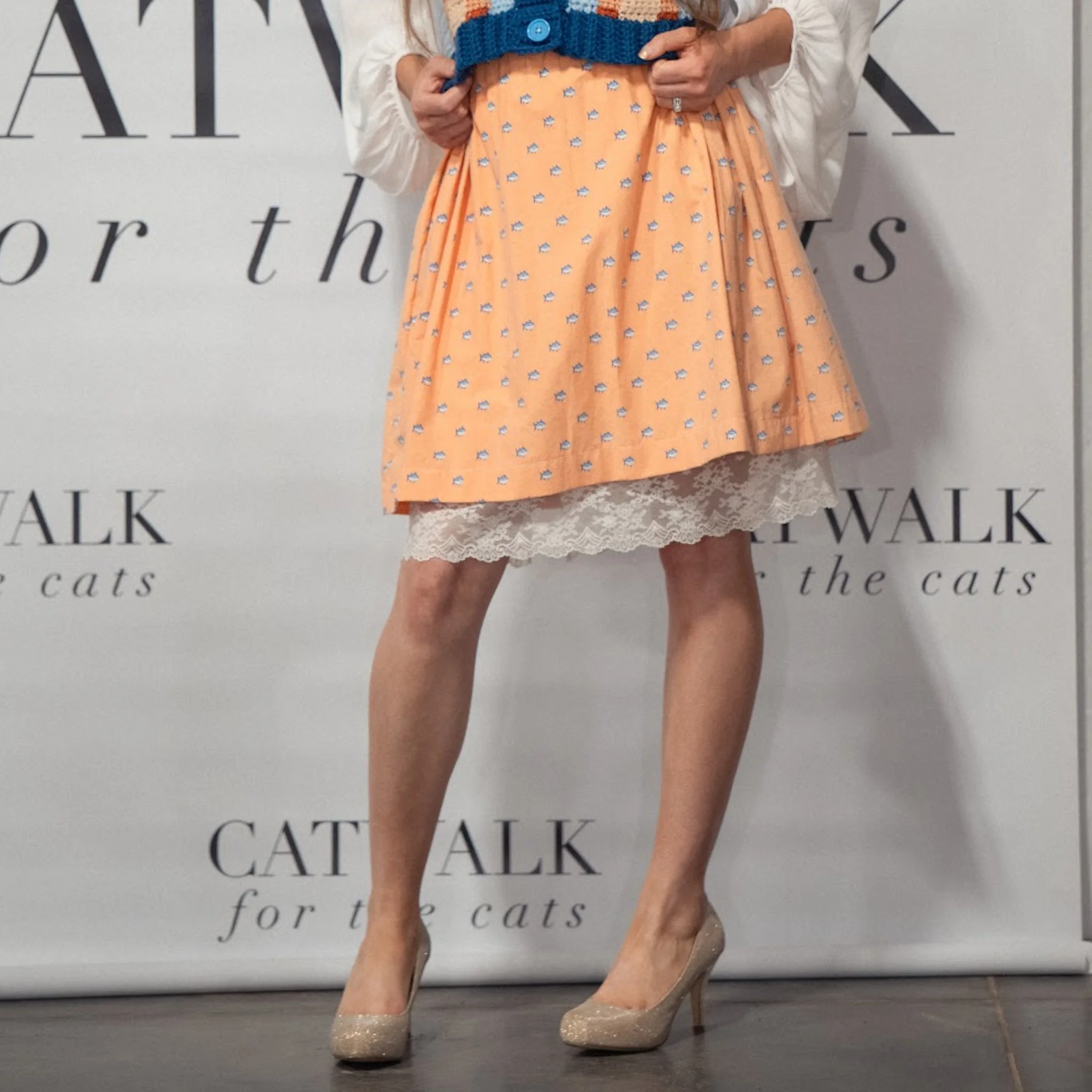 salmon salmon skirt with pockets | XS-L