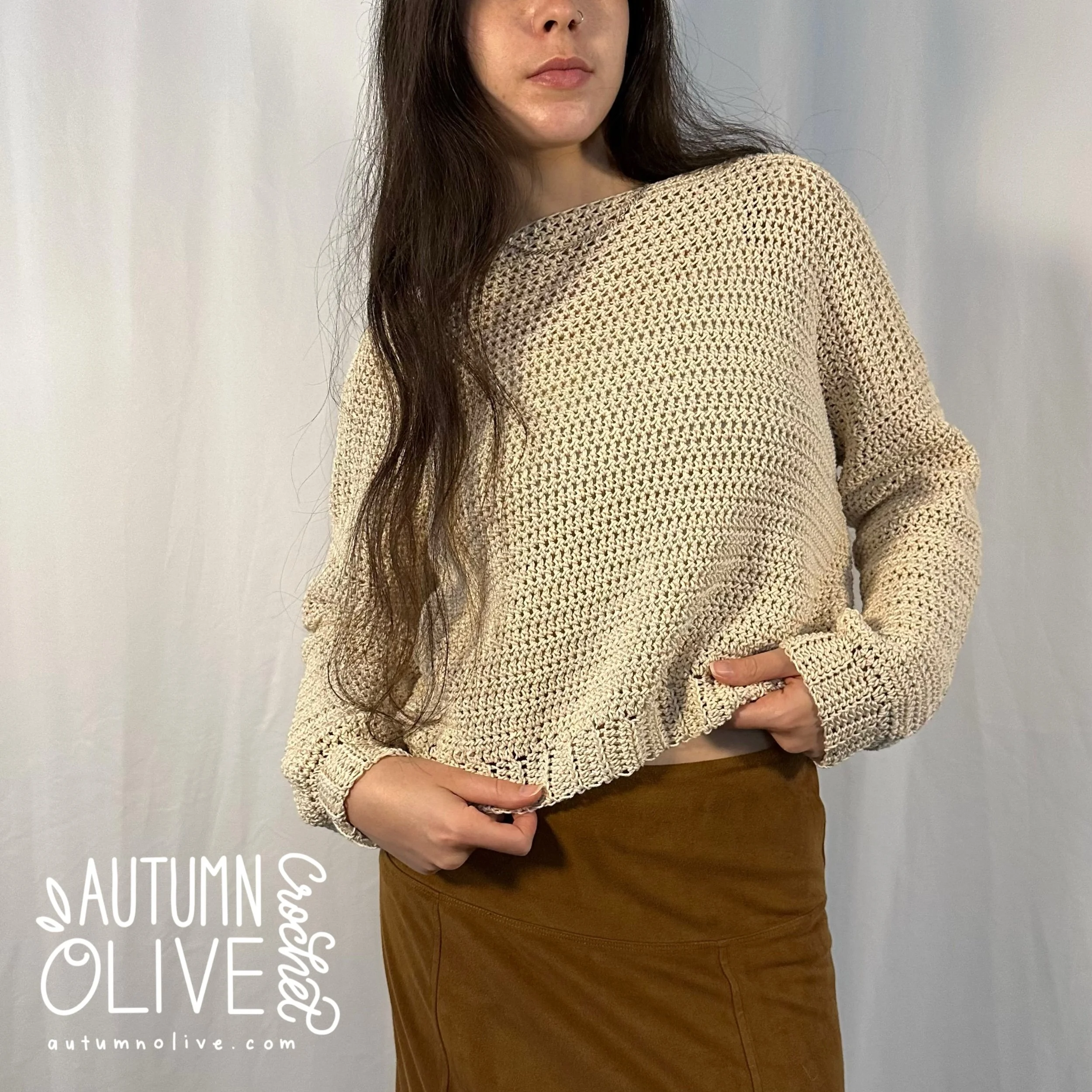 undyed luxury cotton pullover | XS-M