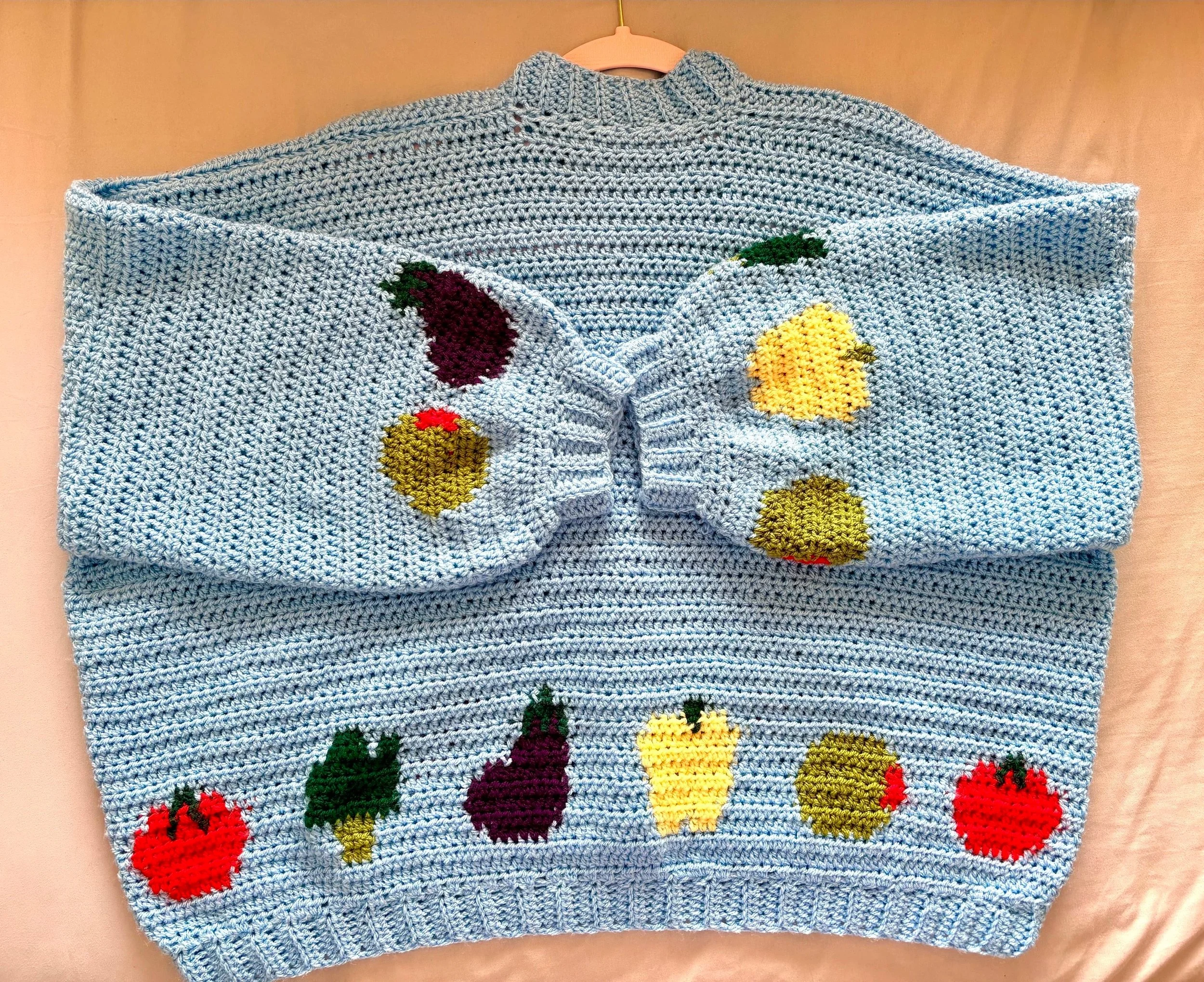 veggie medley cardigan