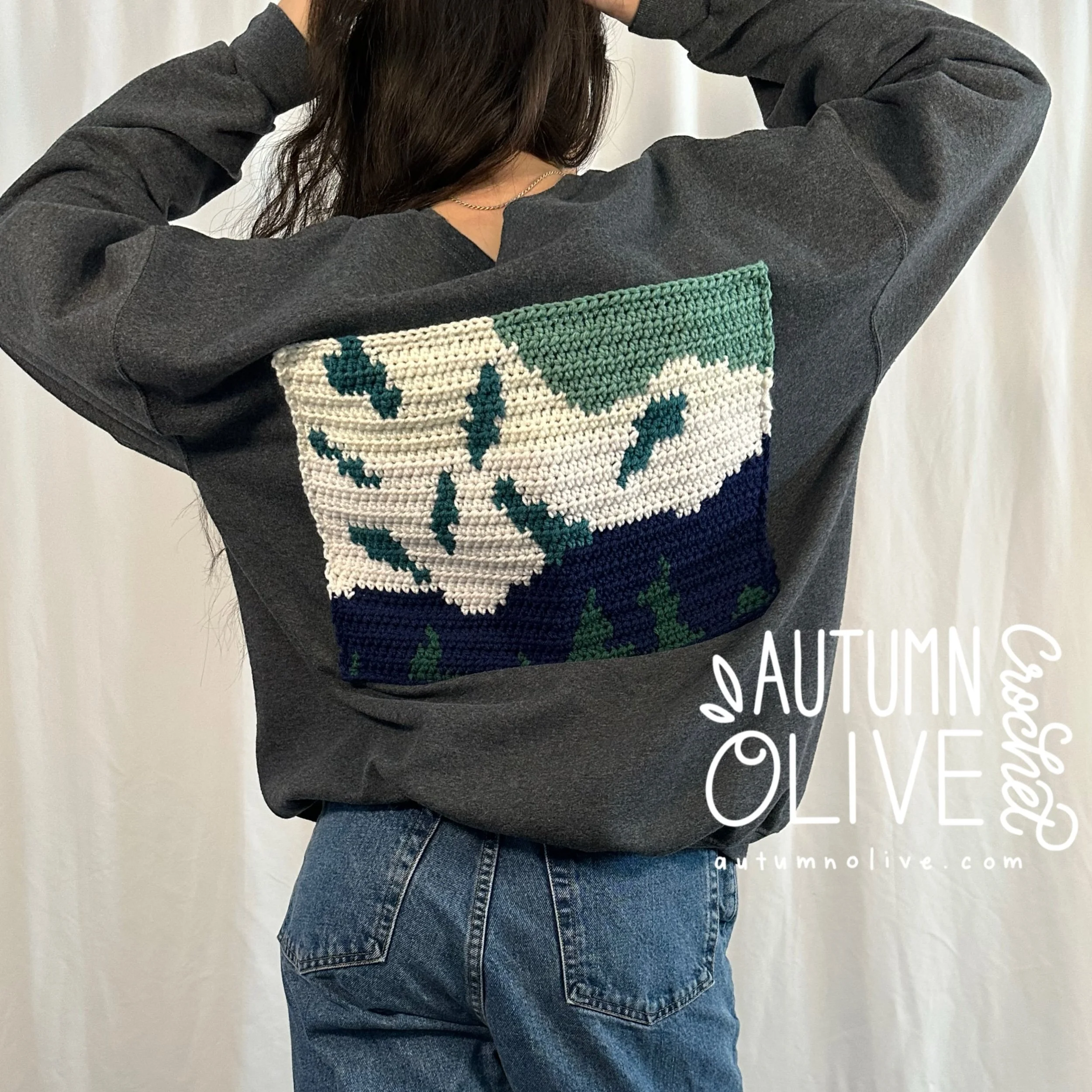 snowy mountains sweatshirt | M-XXL