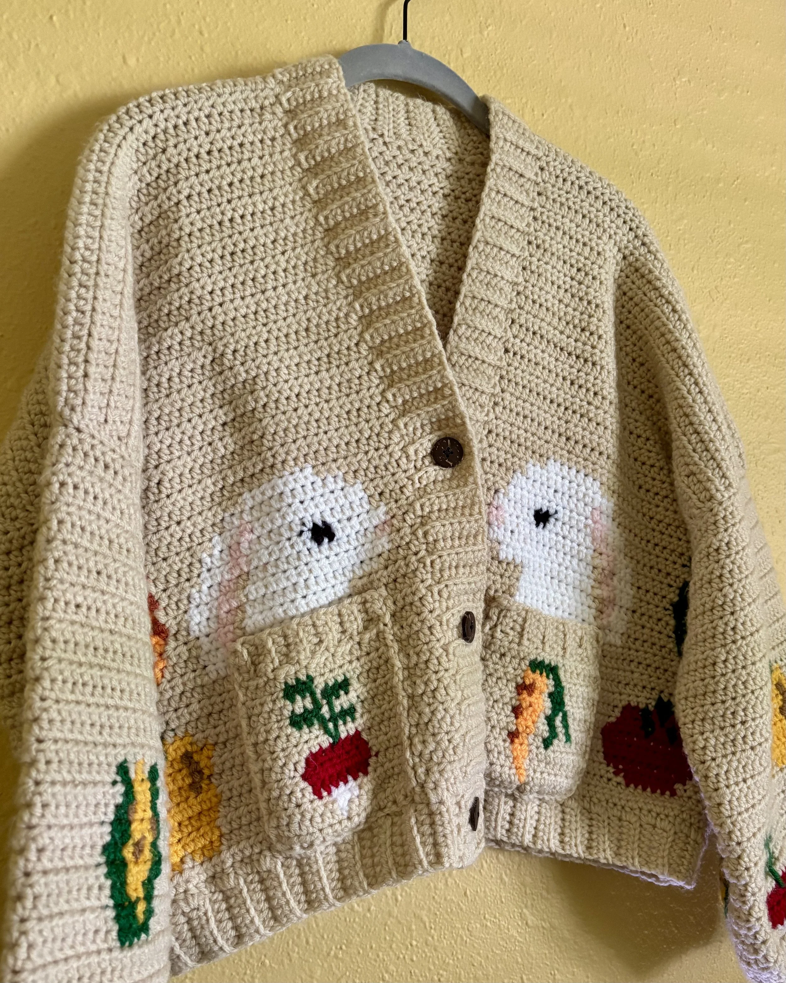 bunny garden cardigan