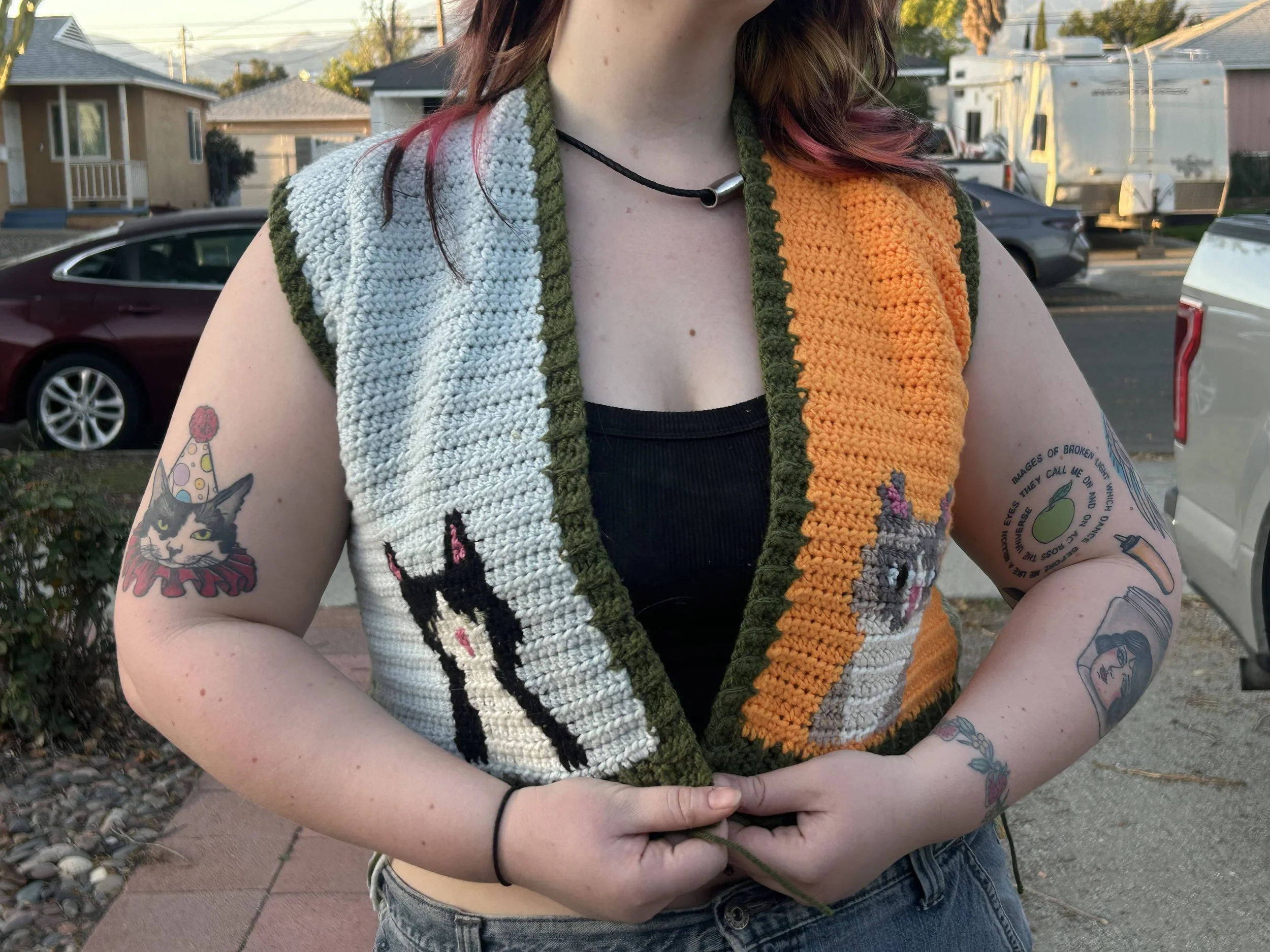 IG @_mackensley_ made with pair of vests pattern