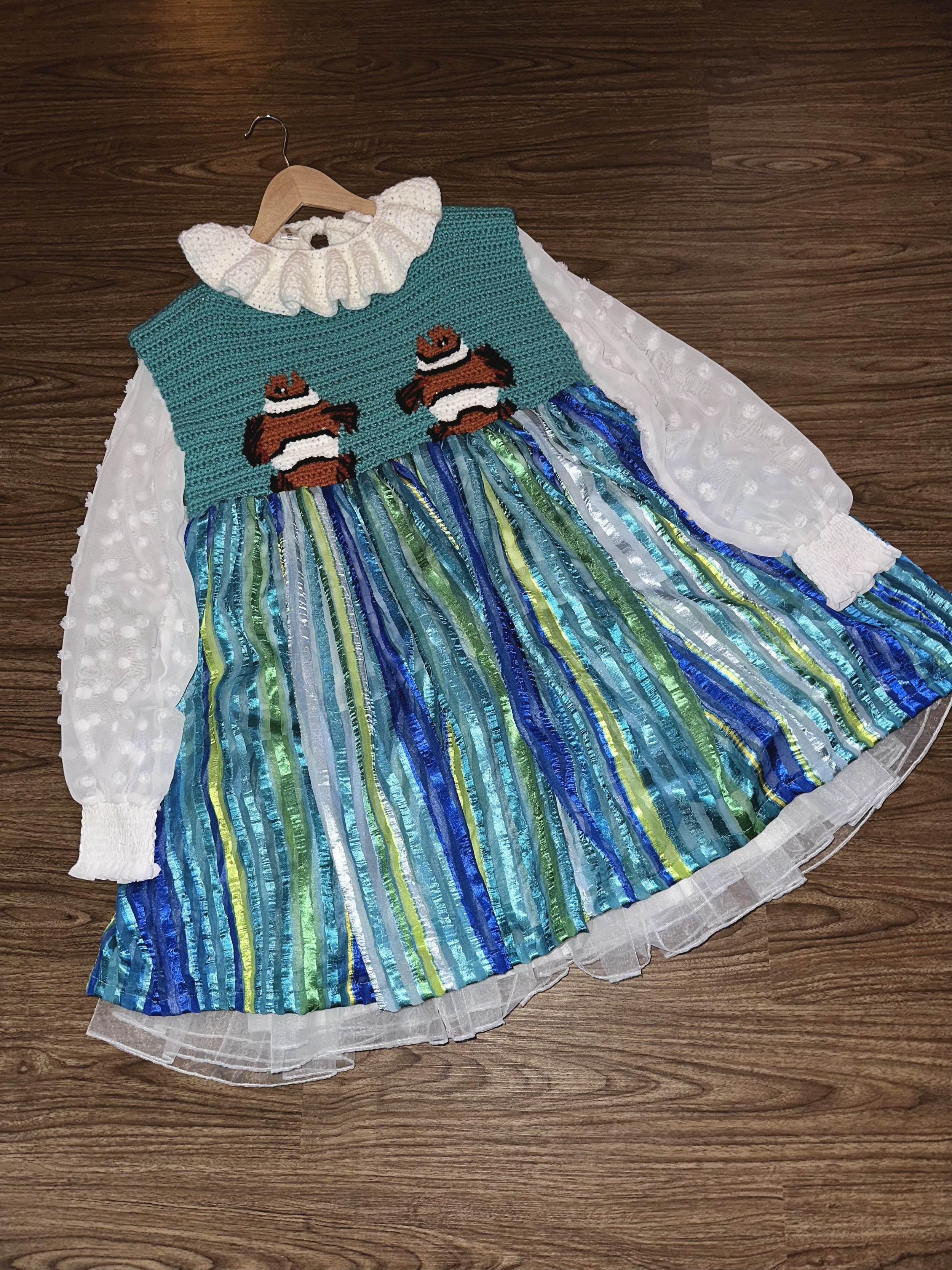 clown collar x babydoll dress free patterns