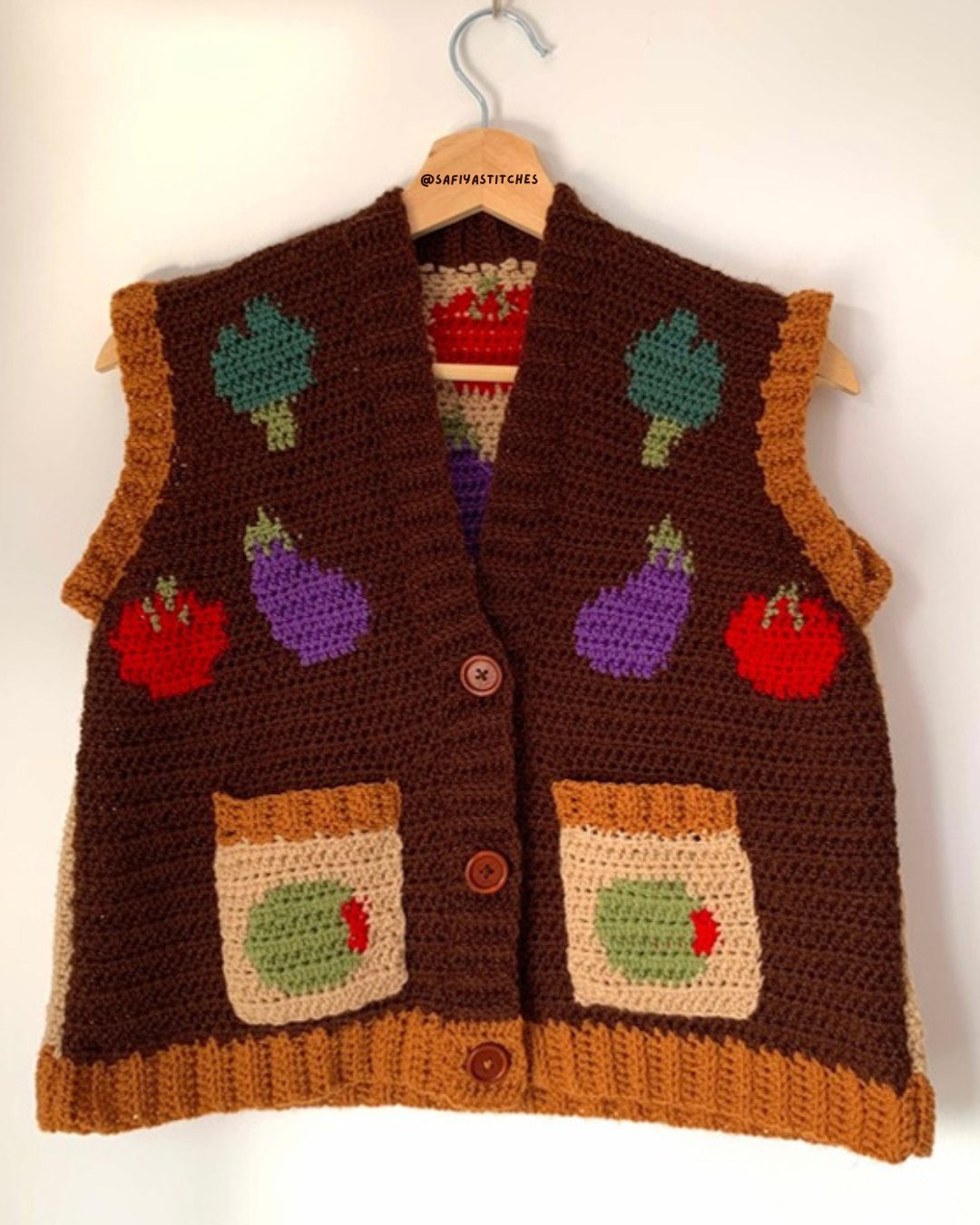 veggie vest made with pair of vests pattern