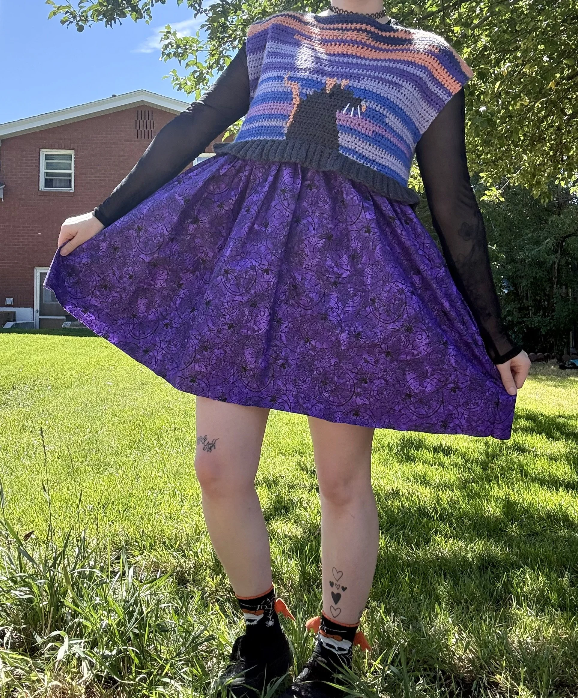 gray rat on "autumn olive babydoll dress" free pattern 