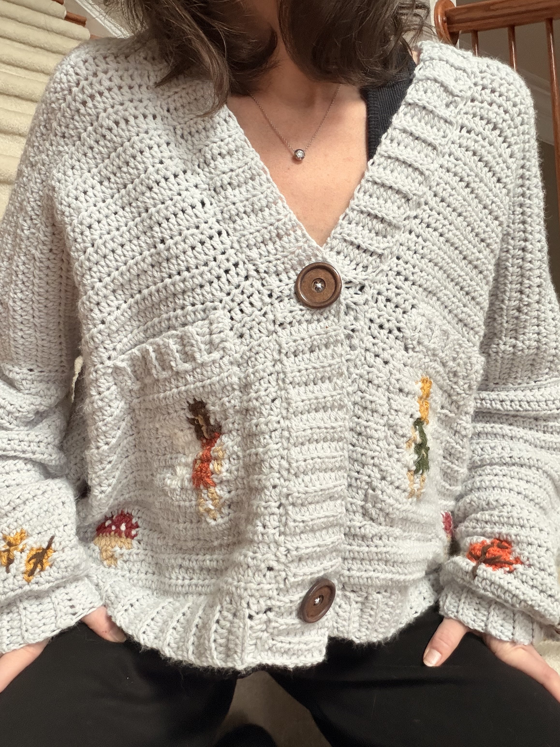 wooden buttons!