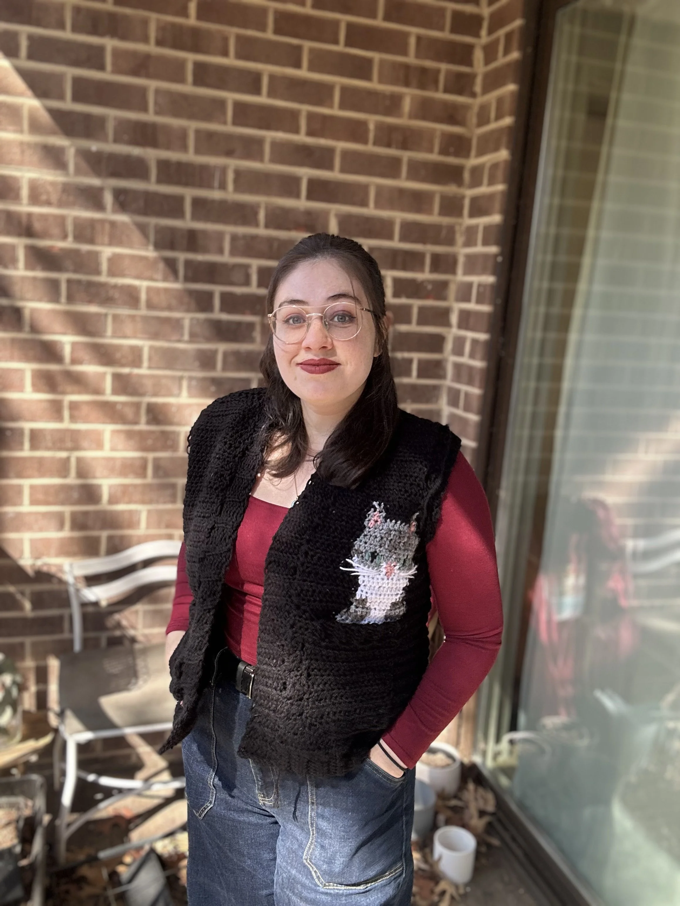 IG @youvegot2bknittingme made with pair of vests pattern