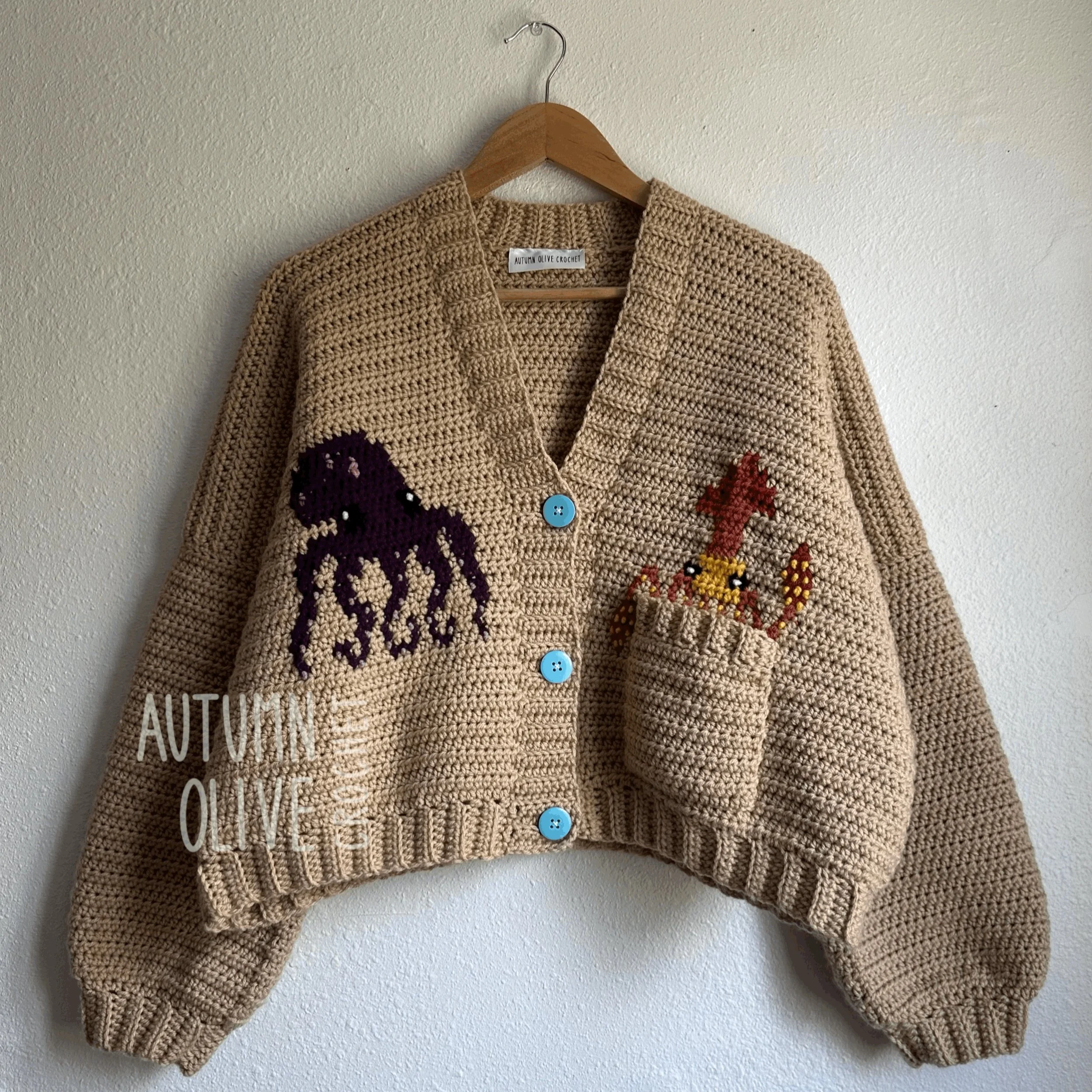 tentacle pocket cardigan | S - L