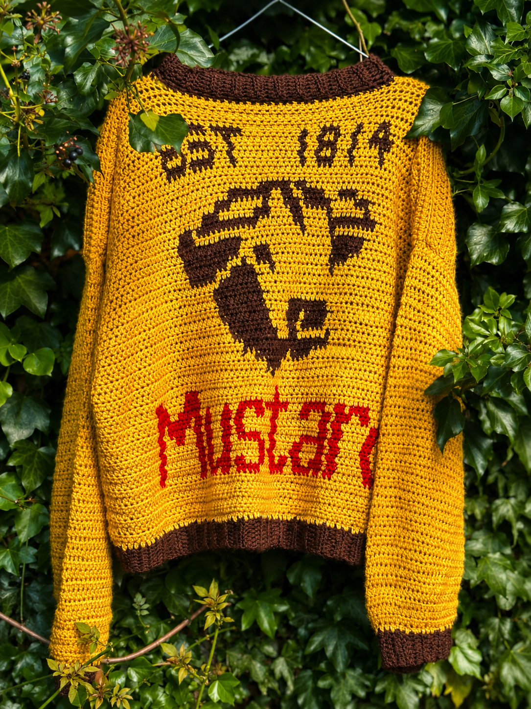 mustard powder sweater