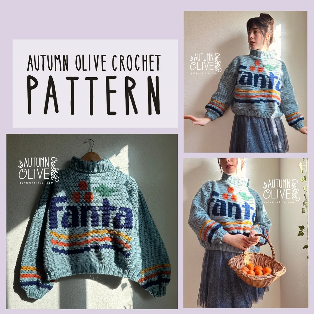 soda pop shop sweaters pattern — autumn olive crochet