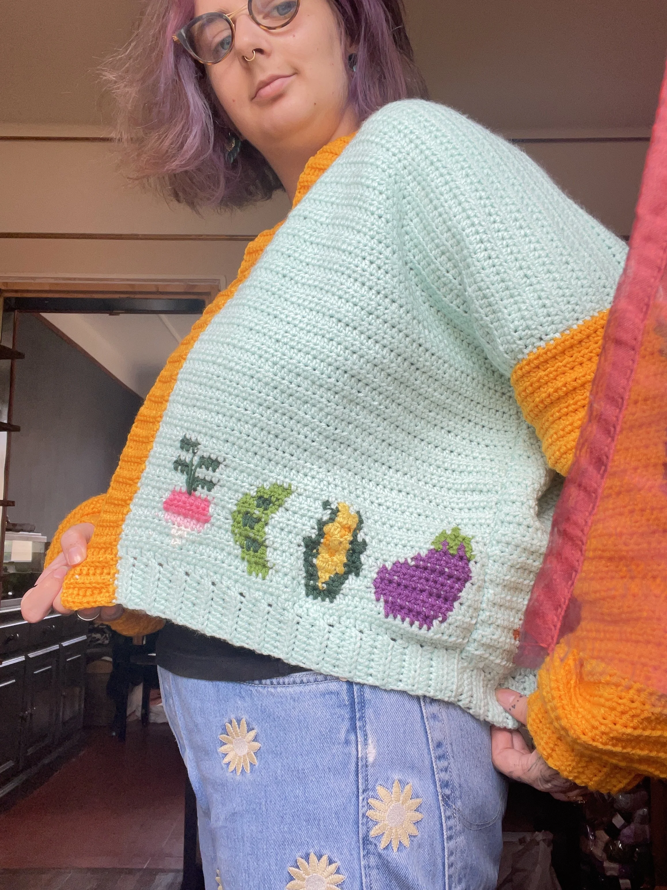 bright harvest cardigan
