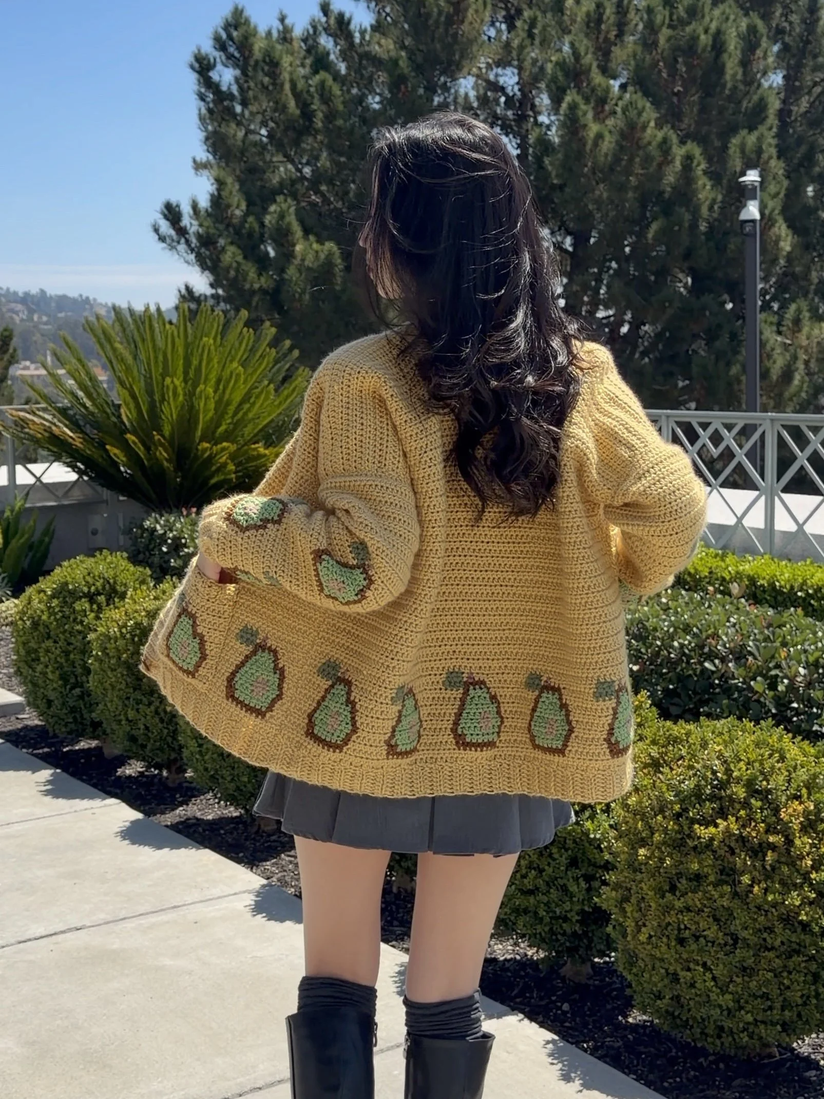 avocado cardigan