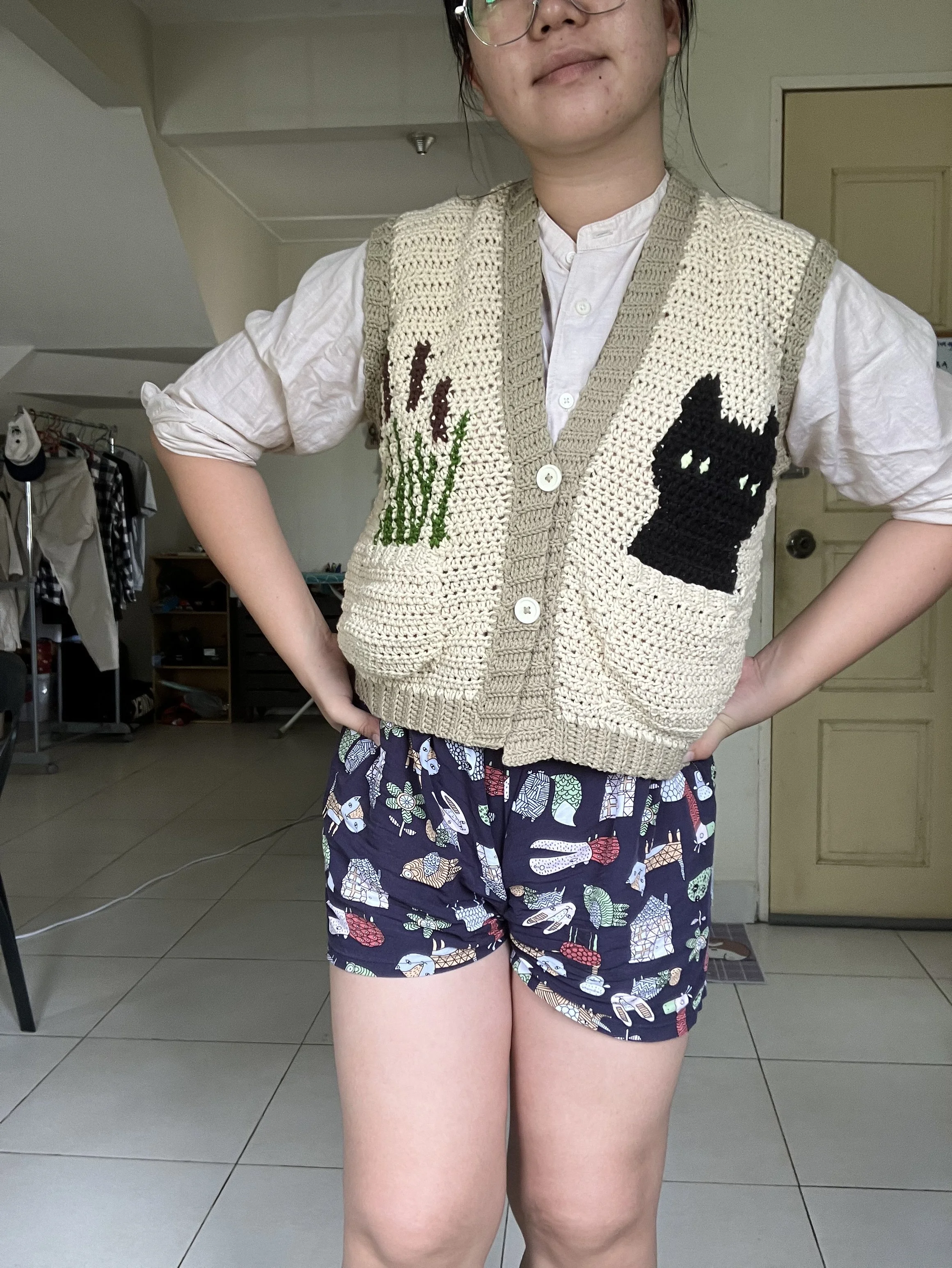 IG @peyheys.crochet made with pair of vests pattern