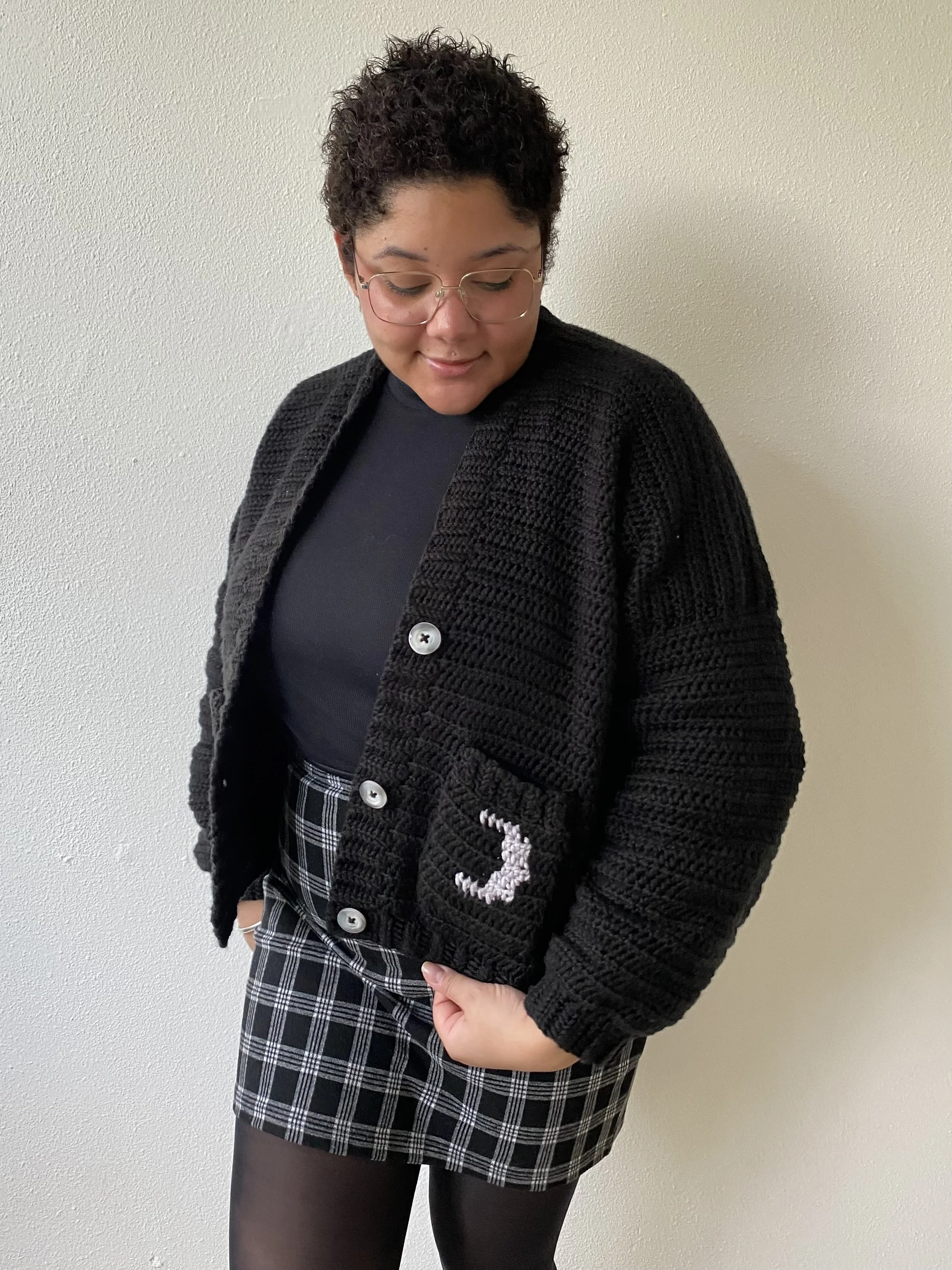 classy moon cardigan