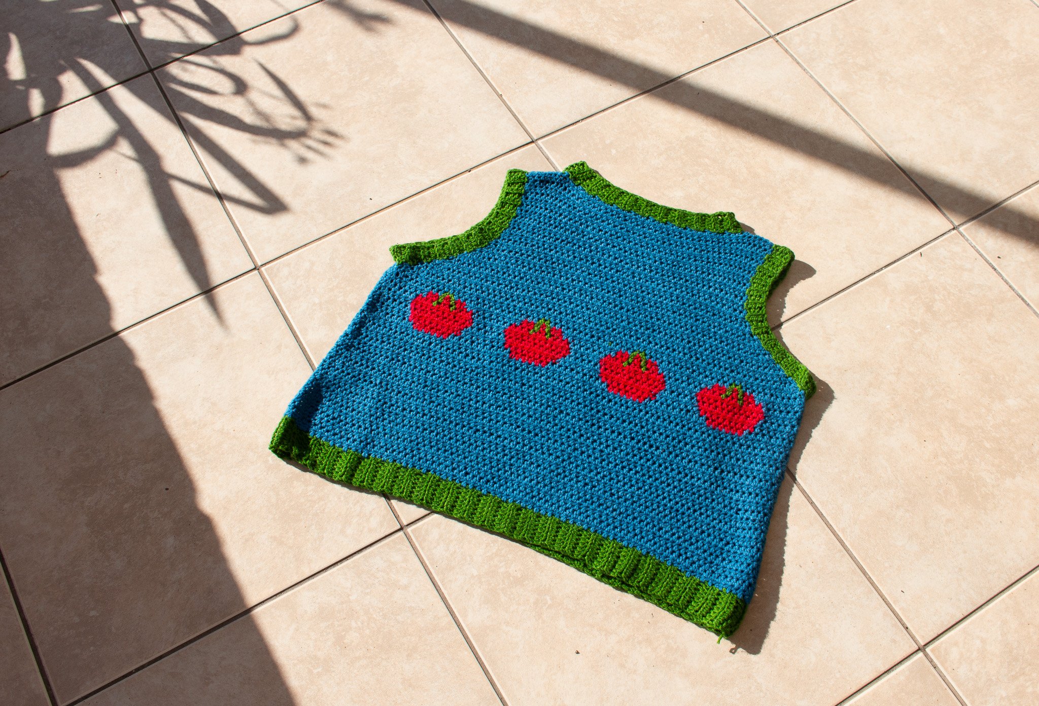reversible vest made with pair of vests pattern