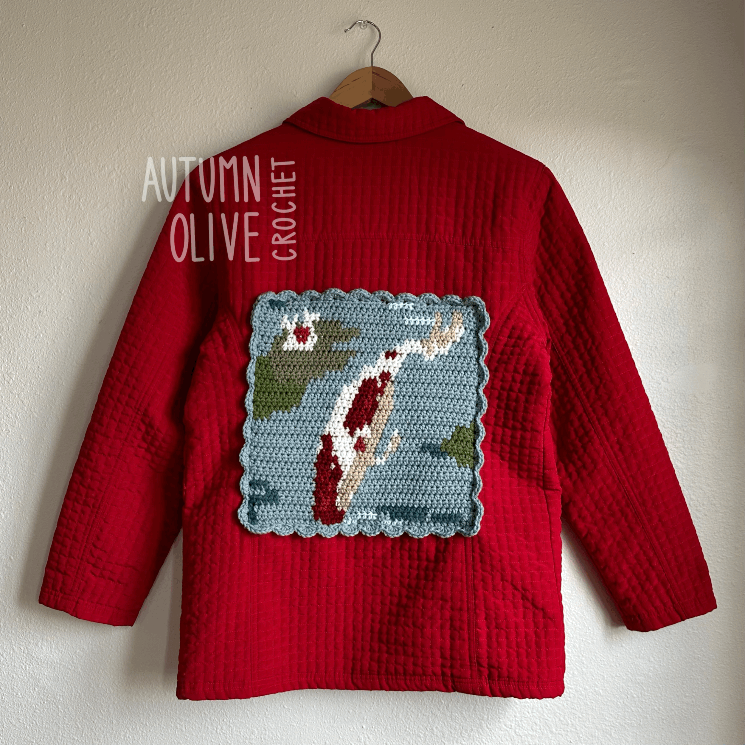 koi pond quilt jacket | XL