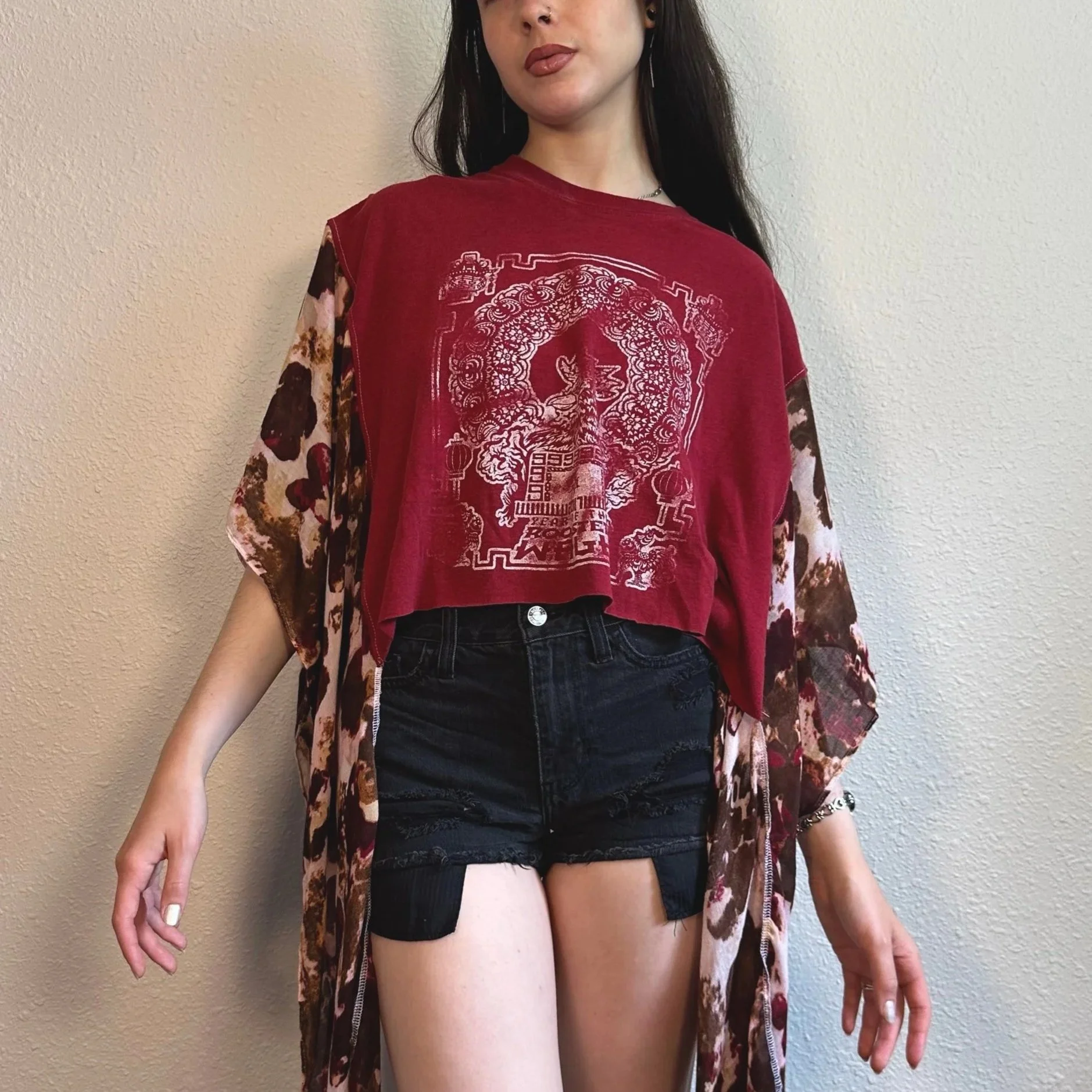 spicy rooster t-shawl | S-XL