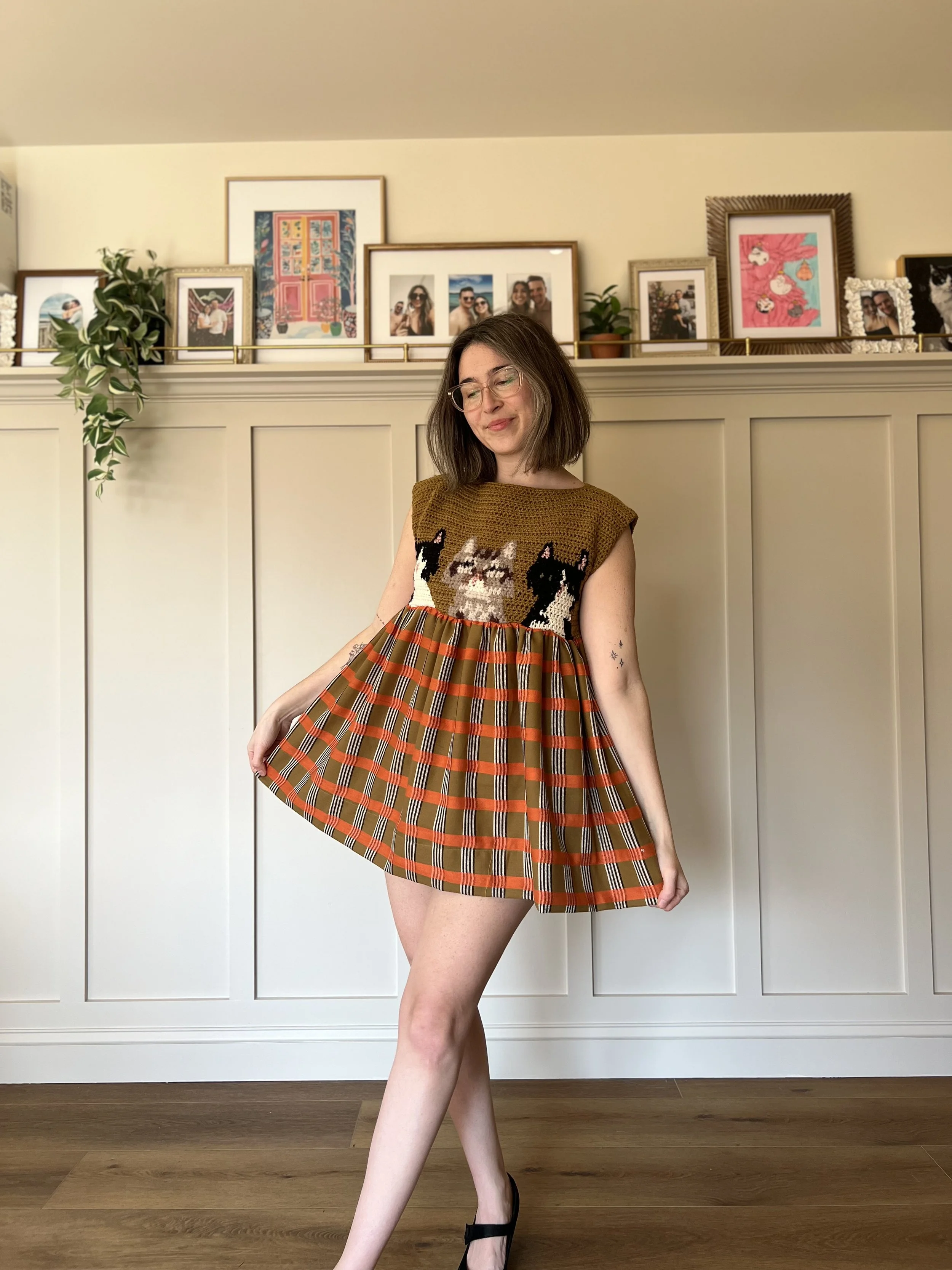 IG @tiffmarraffa made with babydoll dress pattern