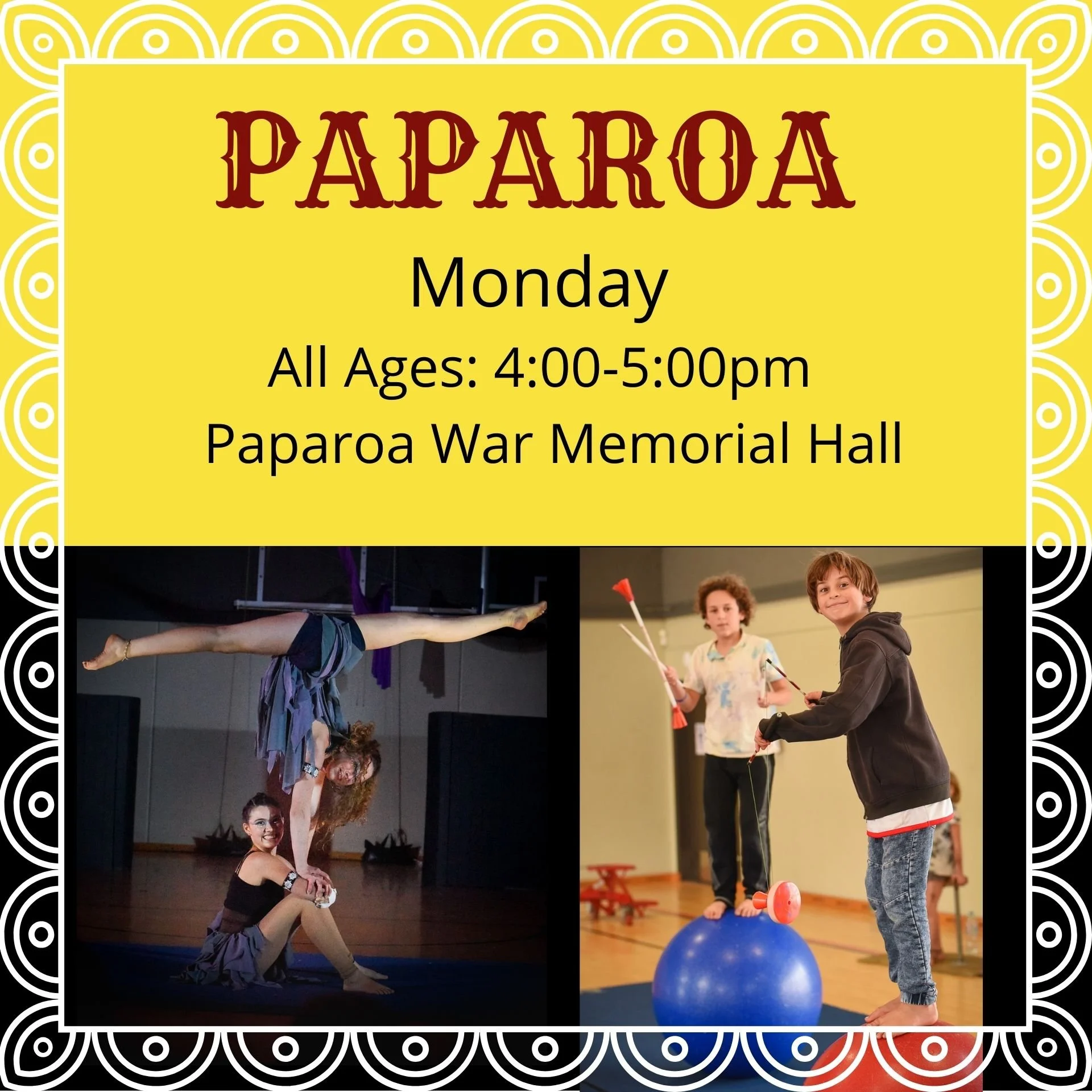 Paparoa Monday Classes