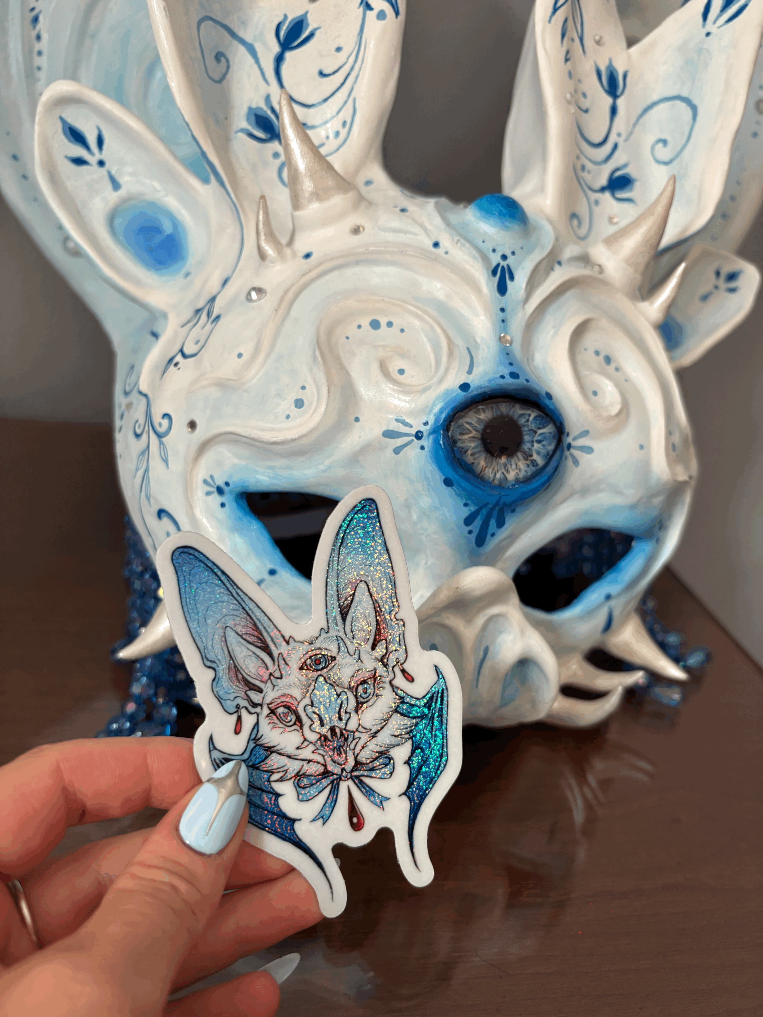 Bat Face Sticker
