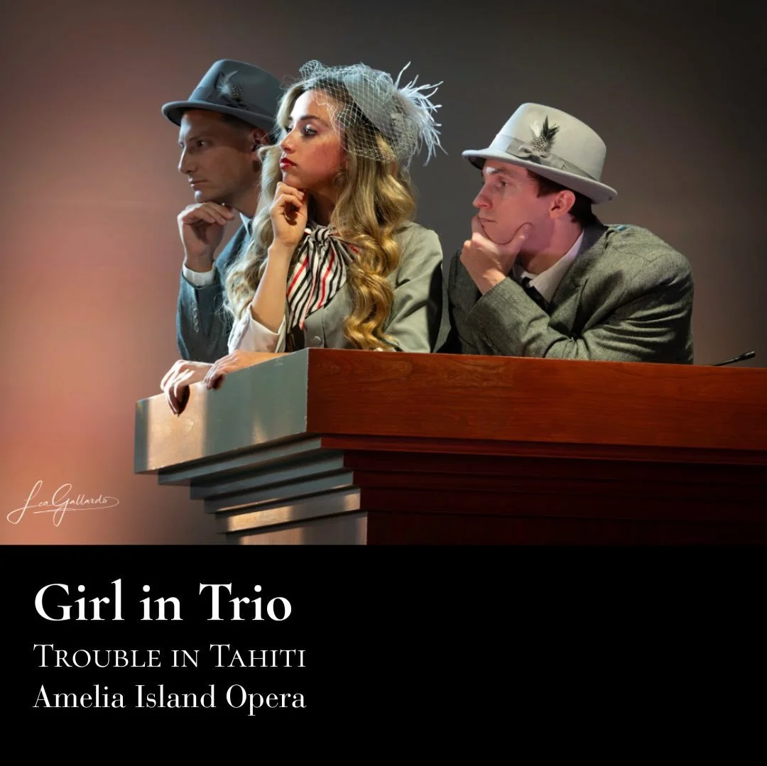 Loved being part of the trio in Trouble in Tahiti! And having a little scat solo moment 🎶😆
