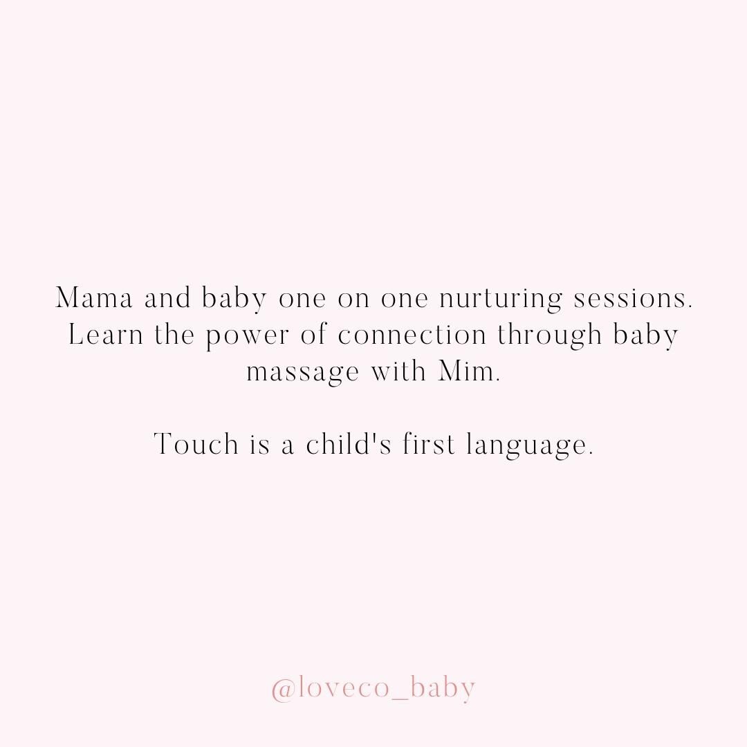 Excited to let you know that we are open for one on one nurture and connect sessions. ⁠
⁠
We'll walk with you and help you to understand the power of connection with your baby through touch and massage. The energy between parent and baby released thr
