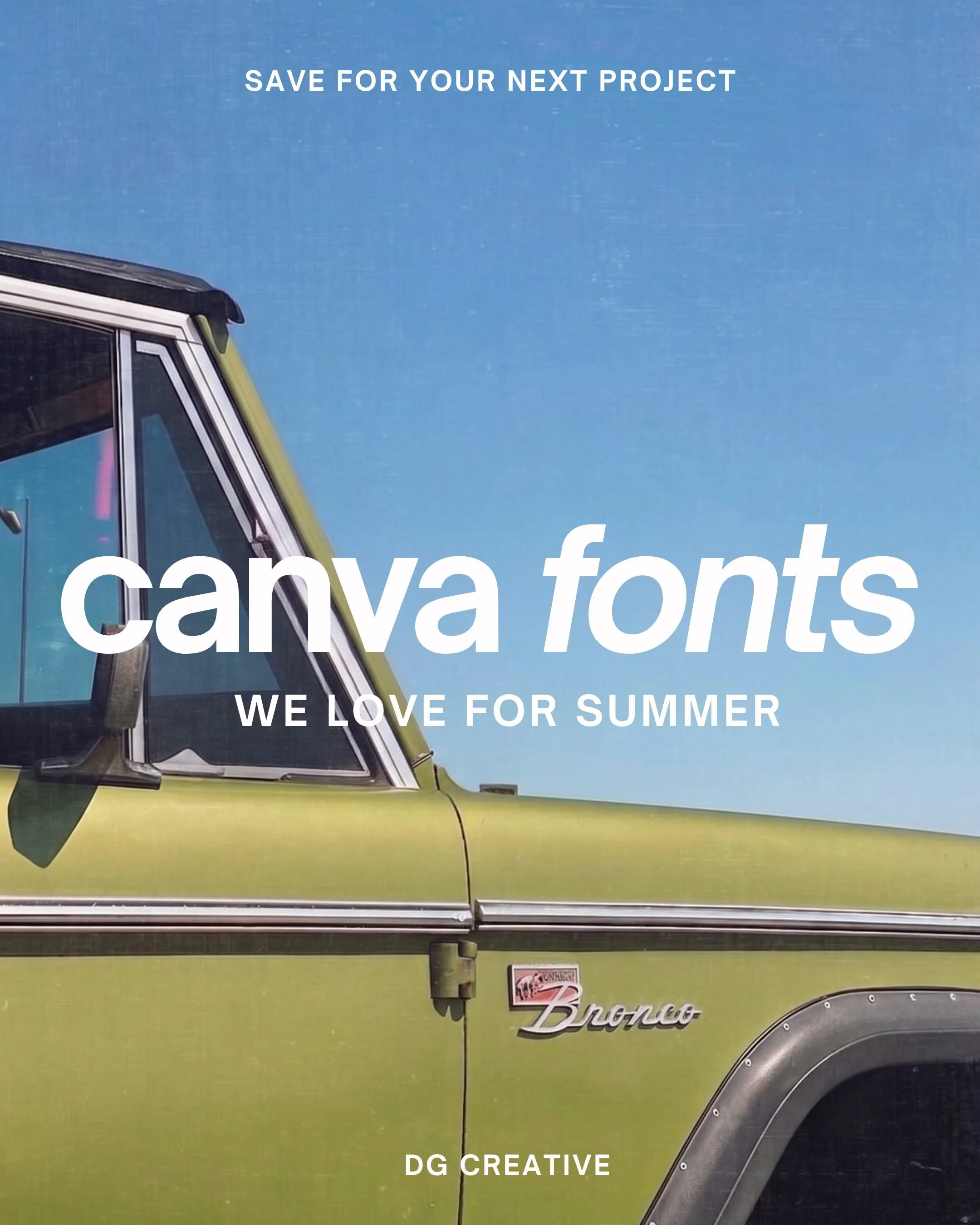 Save this post for your next social project this summer!

We picked out some of our favorite fonts available on Canva so you can get a head start on your next design. These fonts are perfect for impactful headers that grab your audience&rsquo;s atten