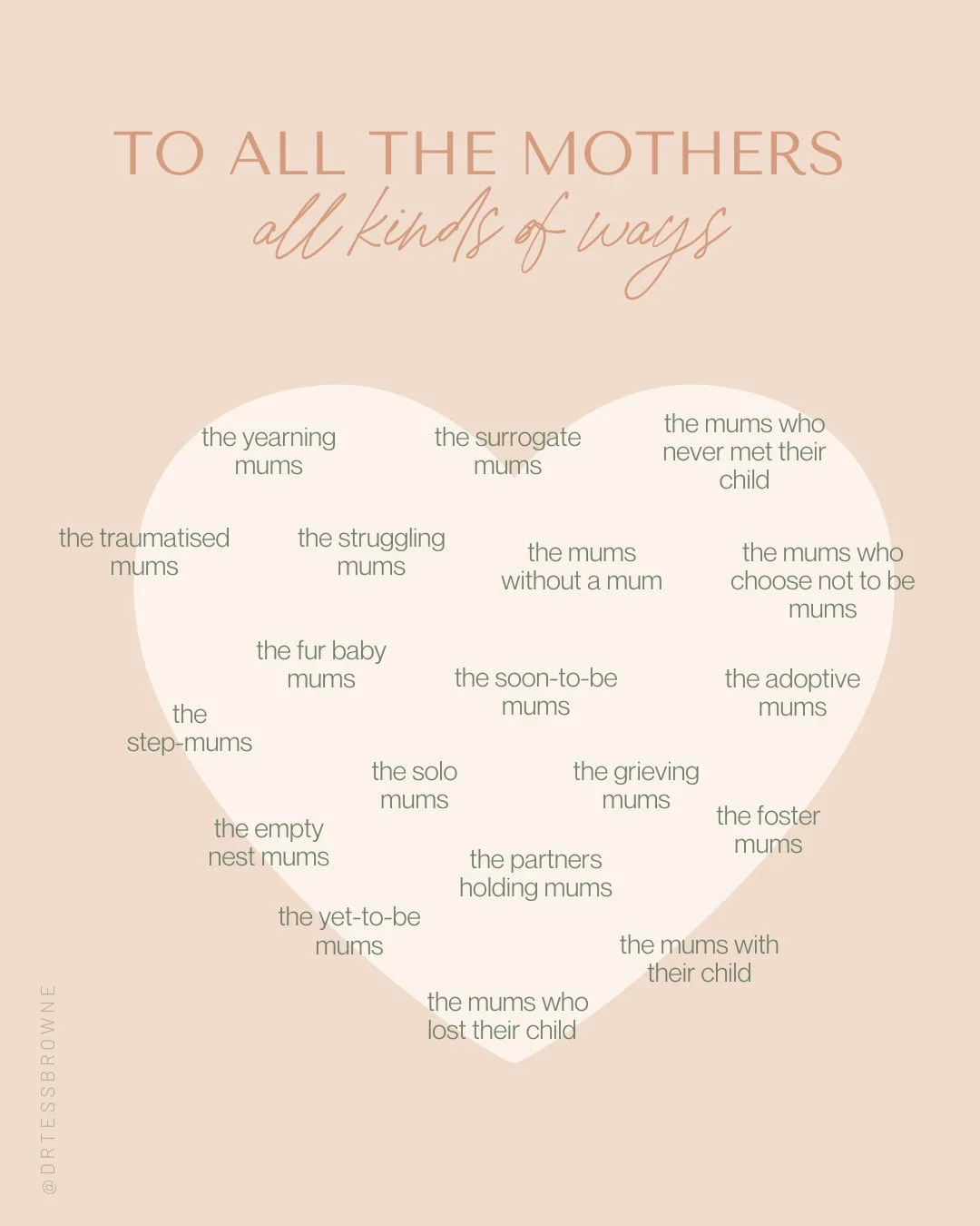 Honouring all mums today and always 💕⁠
⁠
To the new mums, the seasoned mums, the mums-to-be, and the mums who never got to hold their babies. To the mums parenting through joy and exhaustion, and the mums who are missing their own. To the stepmums, 