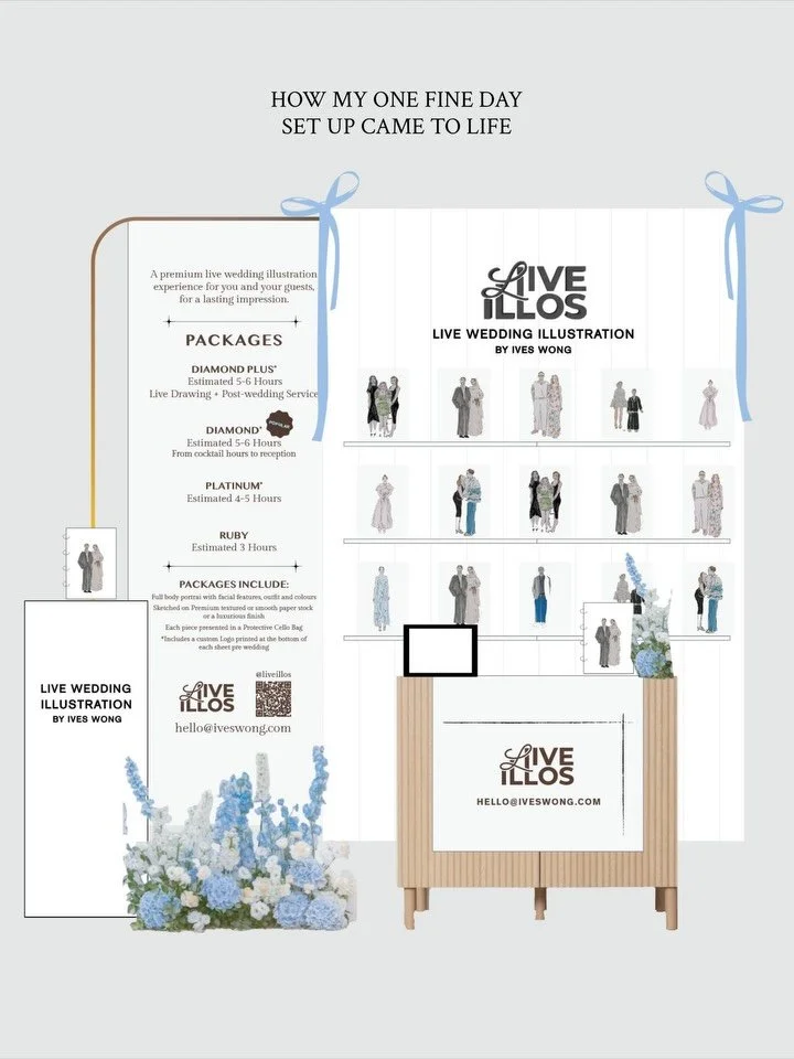 Still reminiscing the lovely weekend @onefinedayweddingexpo ! Here&rsquo;s how my vision for the One Fine Day&rsquo;s set up came to life, I had so much fun designing every bit of details!!
Special thanks to all the helping hands from my fam and frie