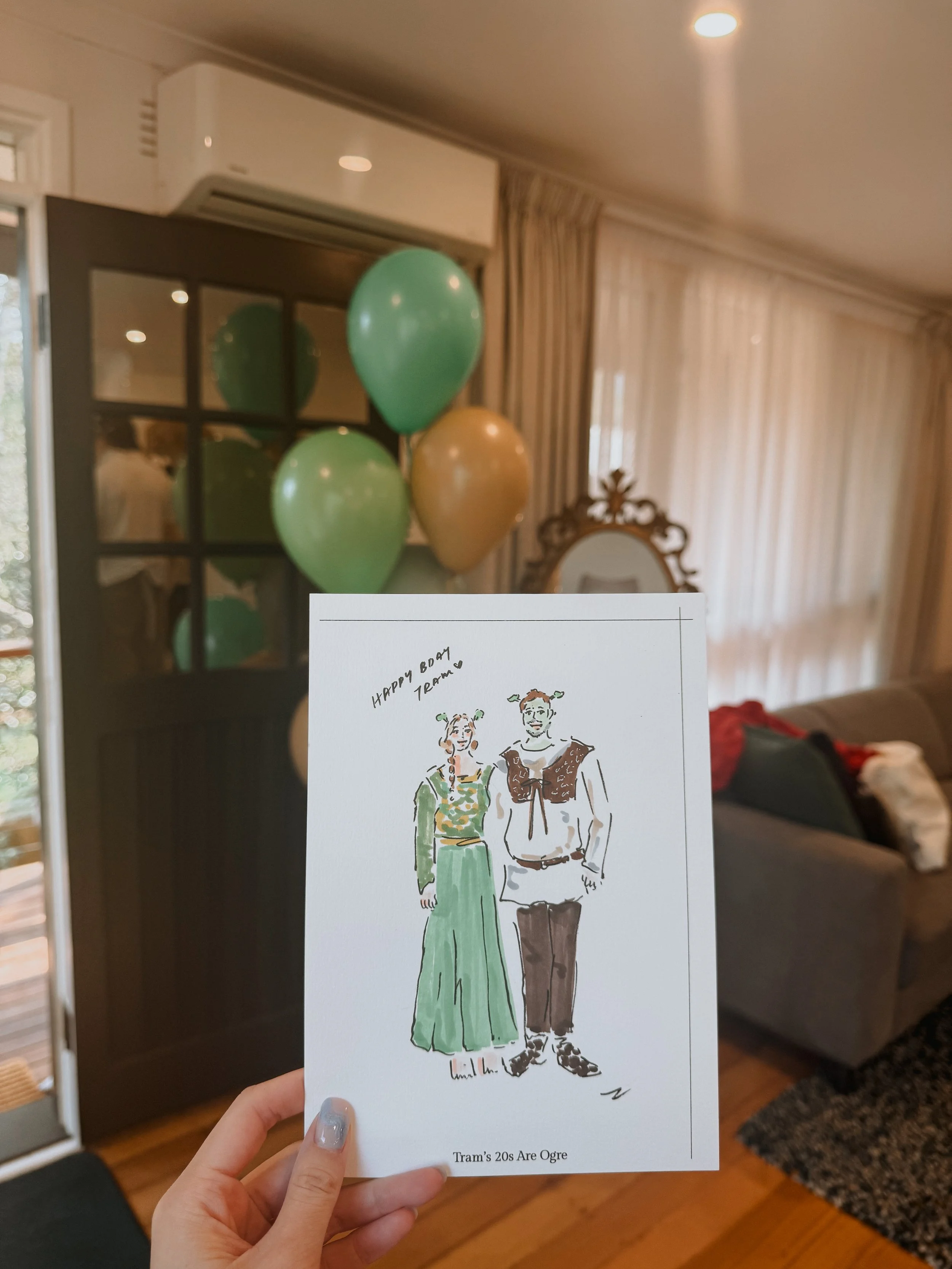Live Illos at Shrek Themed Party