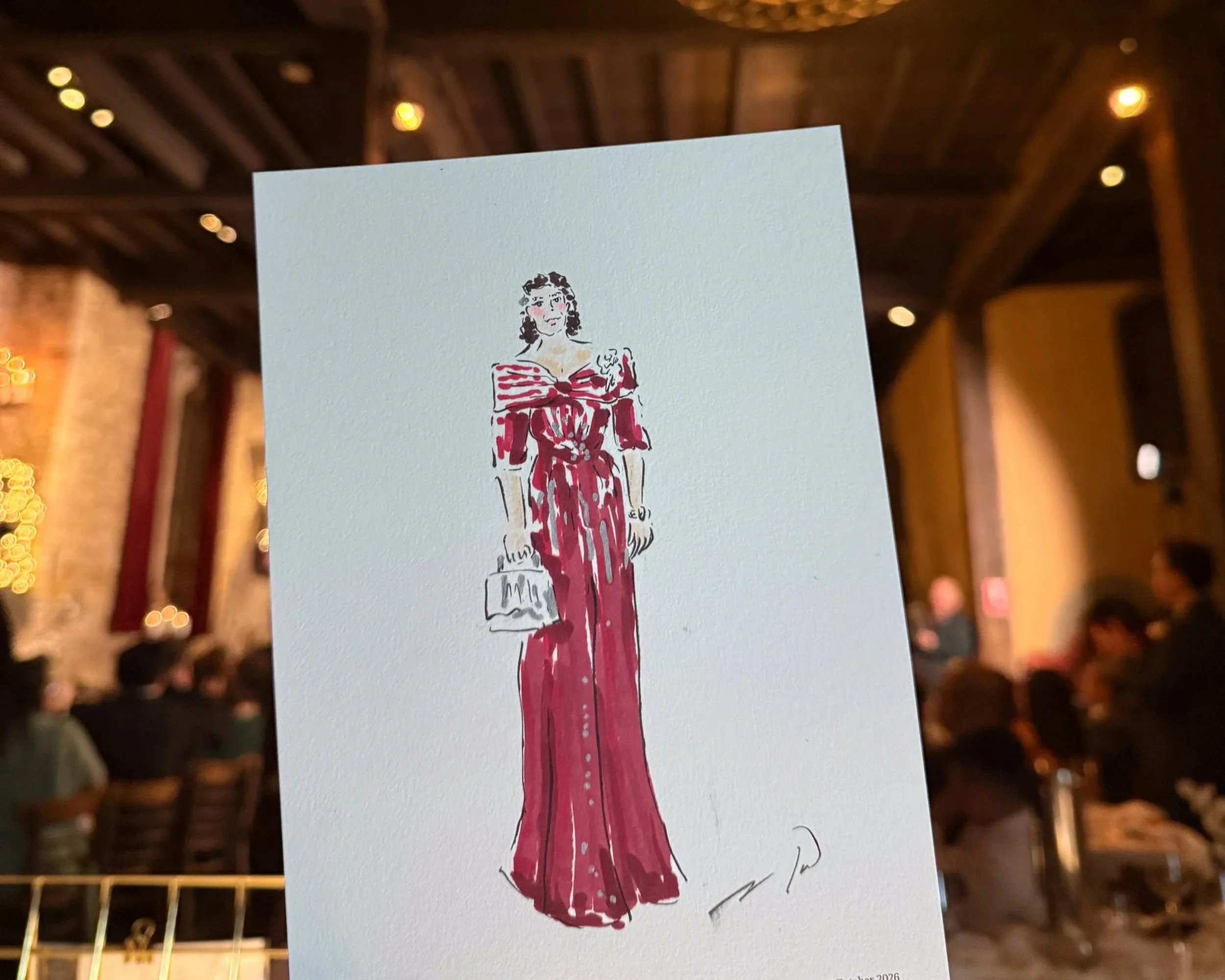 Live illos at Wedding