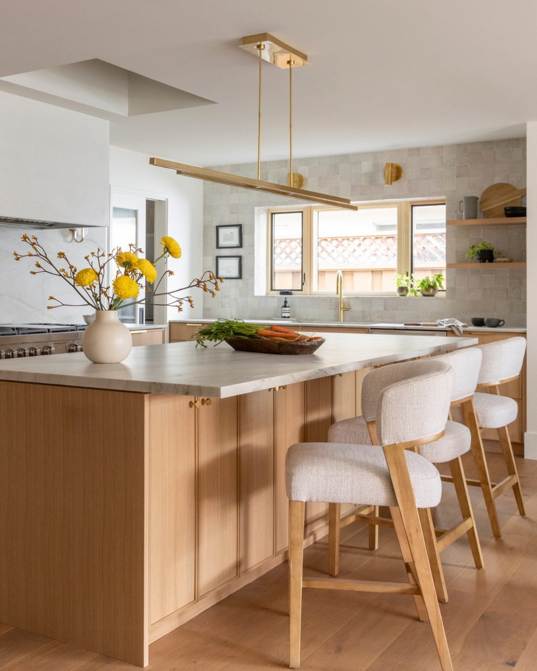 The after is easy to love. The during is where every measurement, every wall, every inch gets decided, tested and re-tested. Range wall positioning, walkway clearance, outlet and switch placement, sightlines from the kitchen, all decided before becom