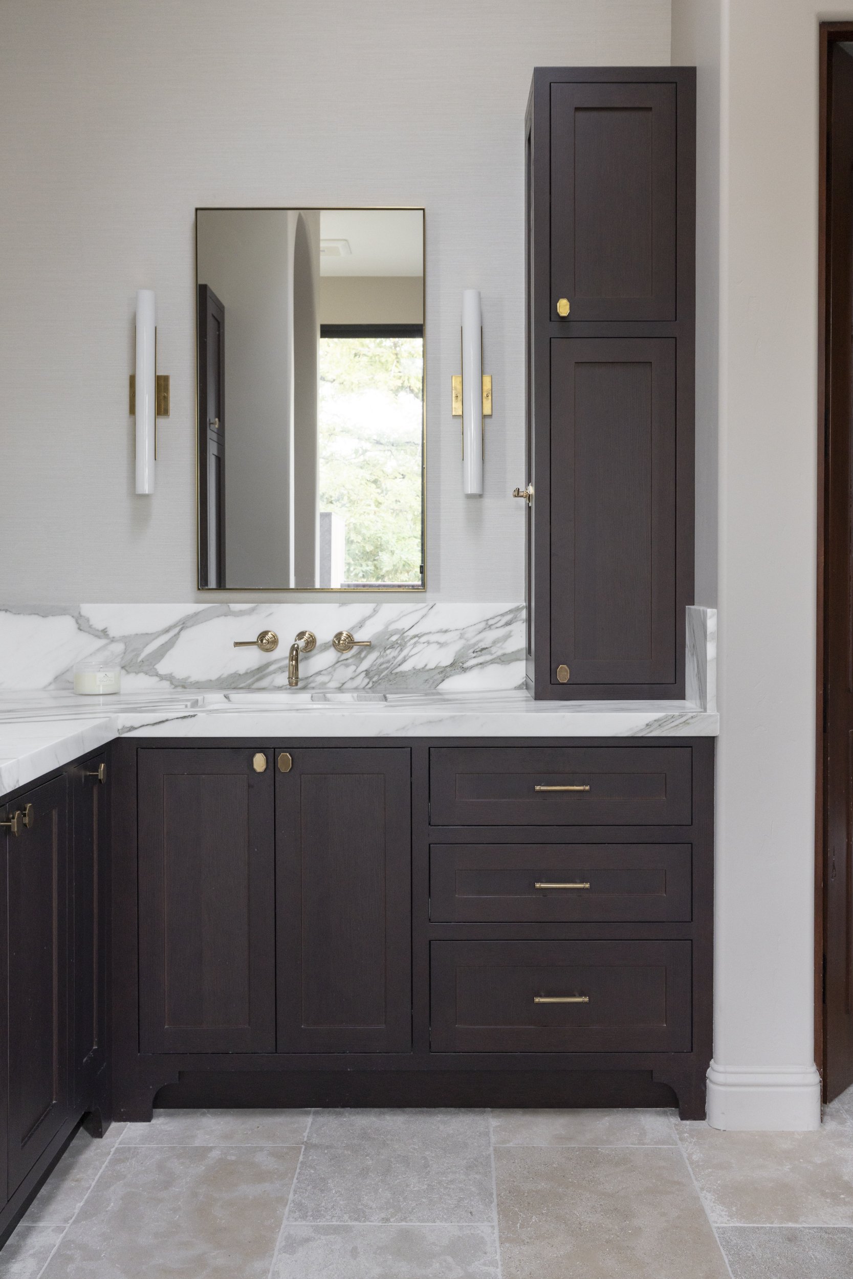 master bathroom vanity and storage