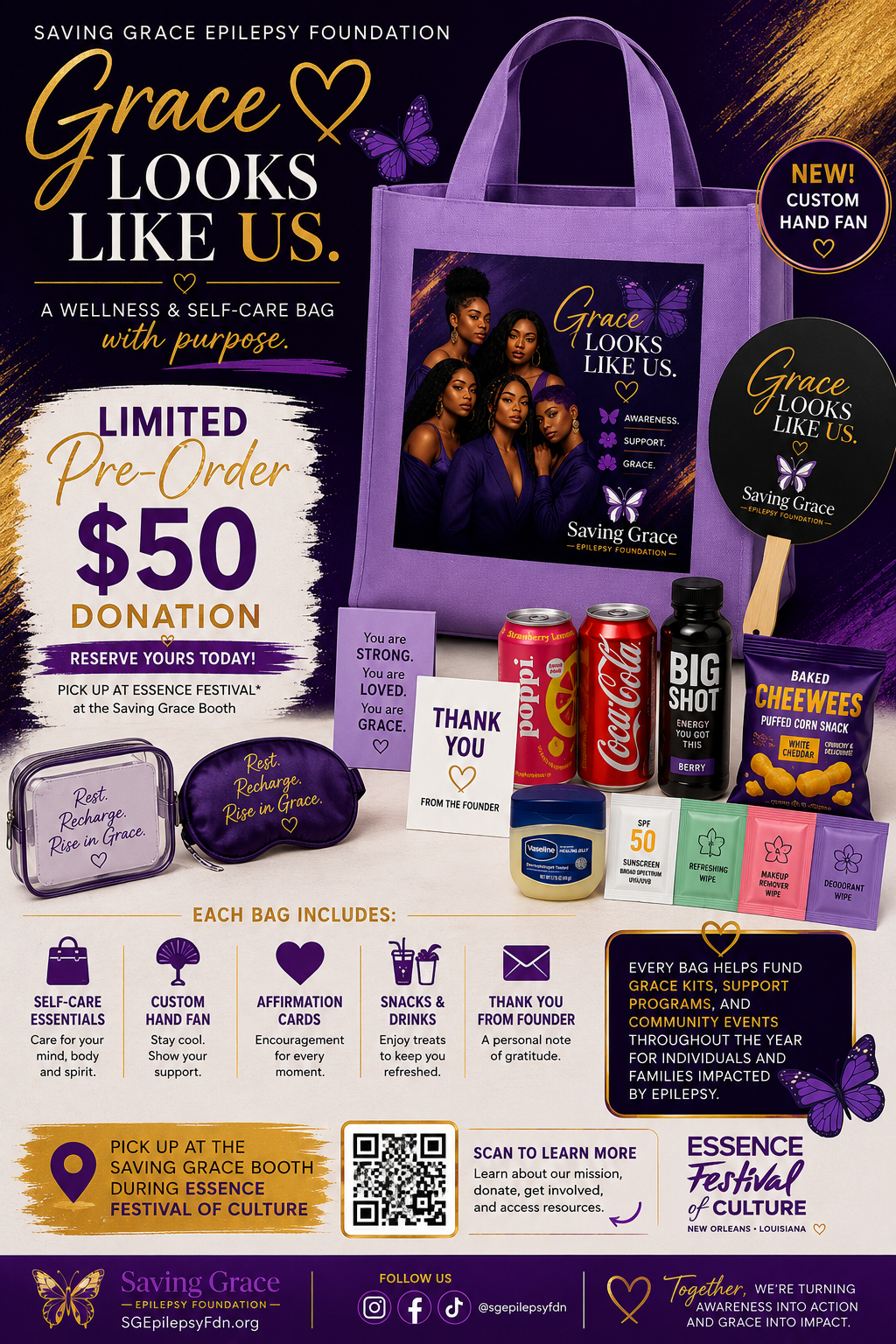 LMTD Grace Looks Like Us Wellness Swag Bag-Essence of the Culture 2026 (Post-Order)