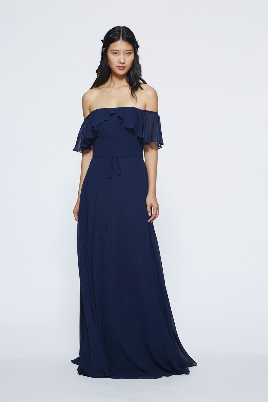 marchesa bridesmaid dresses La Femme Sleek Lace-Corset Long Prom Dress
