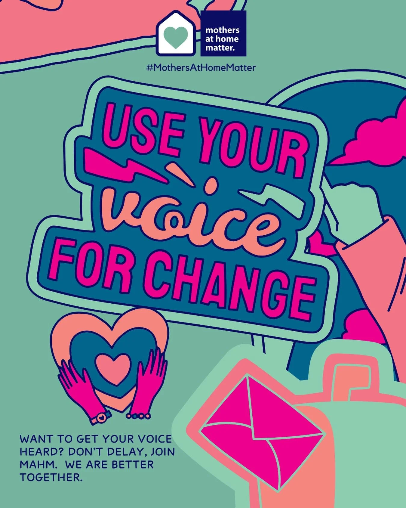 It&rsquo;s time to come together and be heard. 

For a long time the voice of mothers who want to care and that of our babies have been ignored. 

There is a lot that goes on behind the scenes at MAHM. 

You will see that next week when we will be po