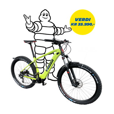 Kjøp 4 Michelin dekk hos din lokale Dekkpartner og bli med i trekningen av en flott Scott elsykkel! (Copy)