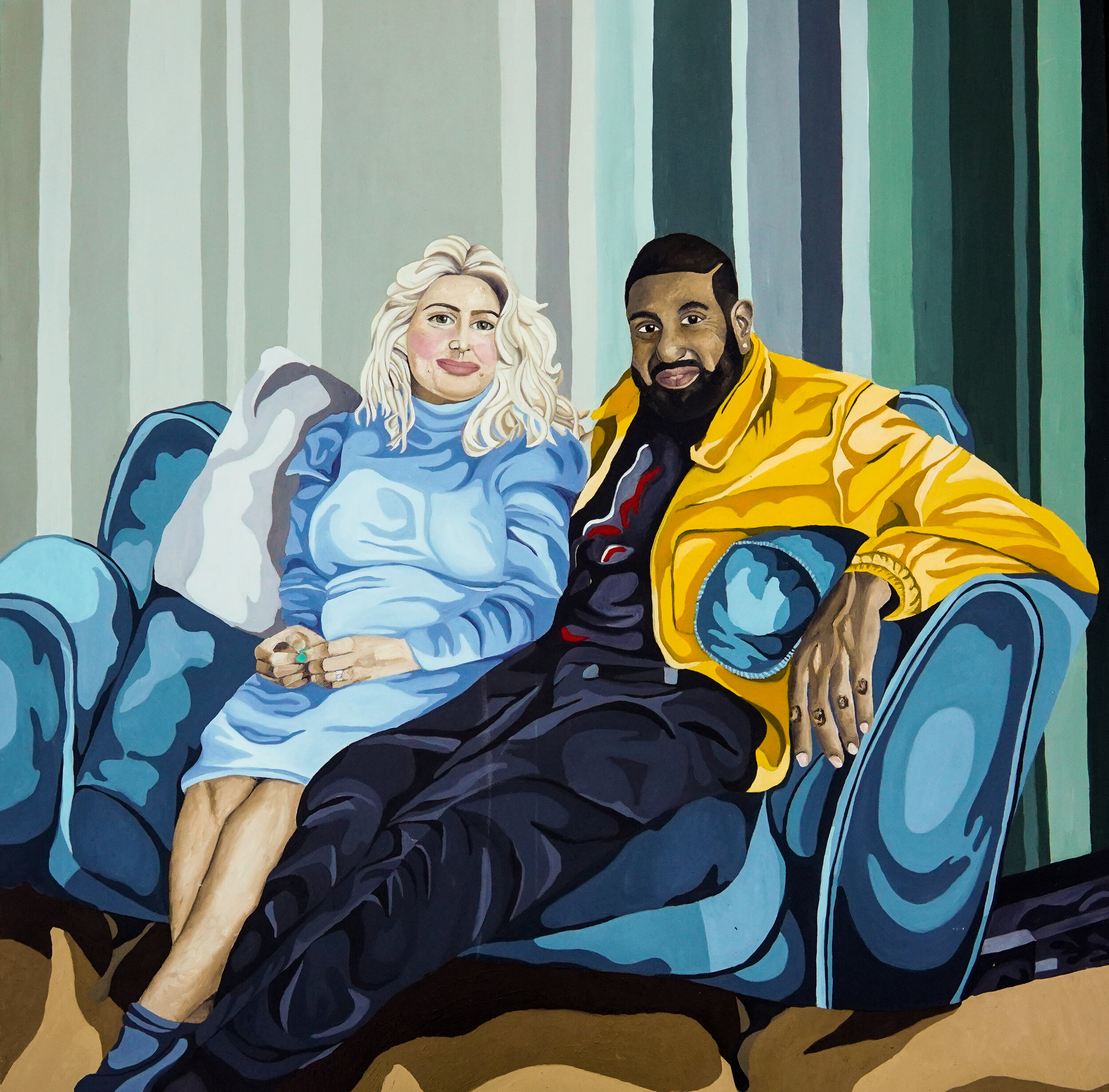 My Blessing (100x100cm, oil on canvas, 2020)