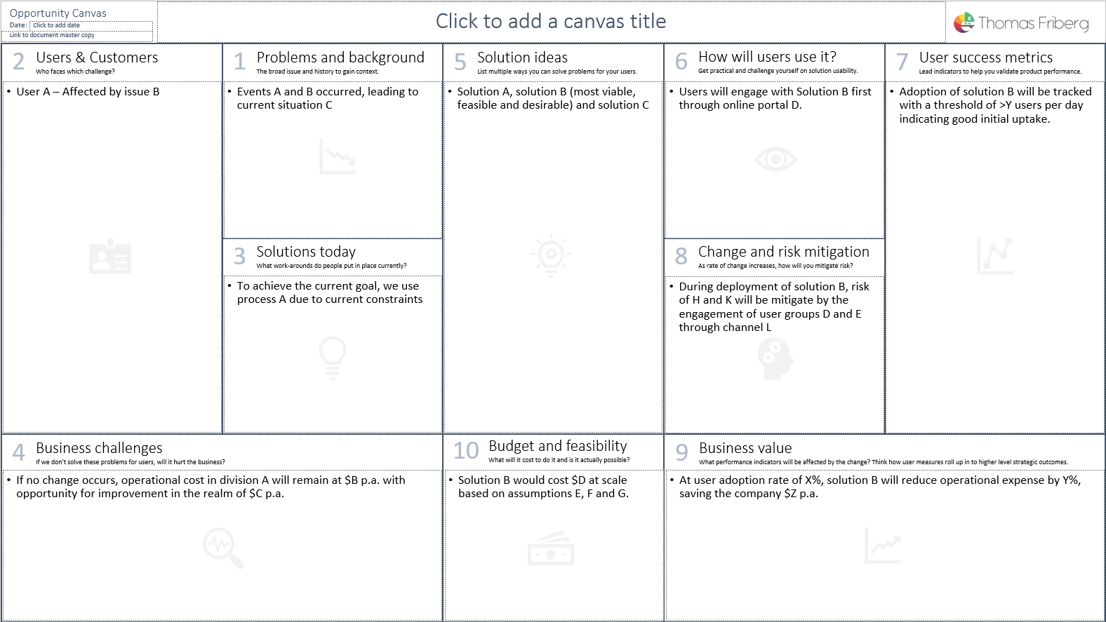 opportunity canvas template