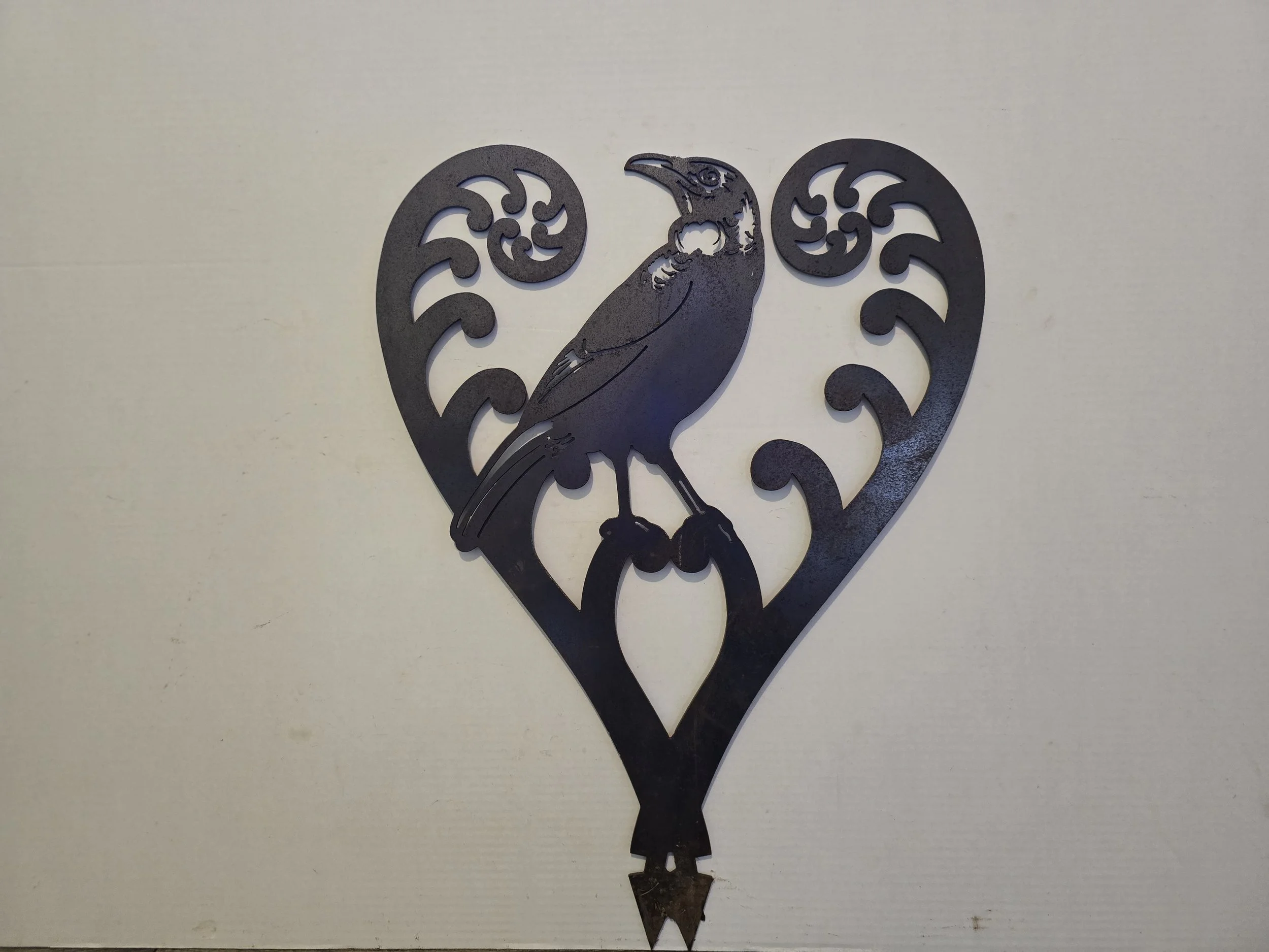 Koru Heart Tui - Reduced To Clear