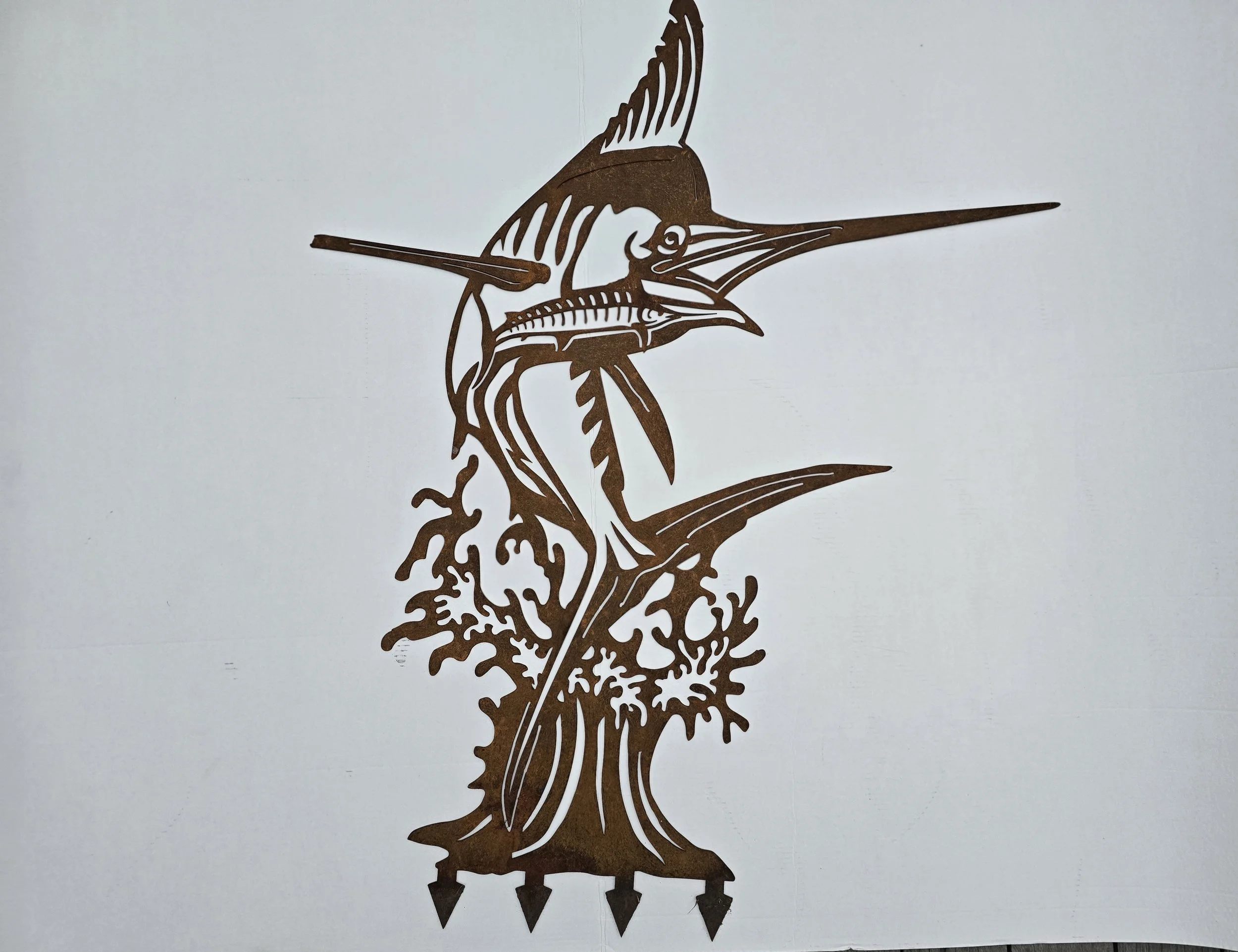 Freestanding Marlin Scene - Reduced To Clear