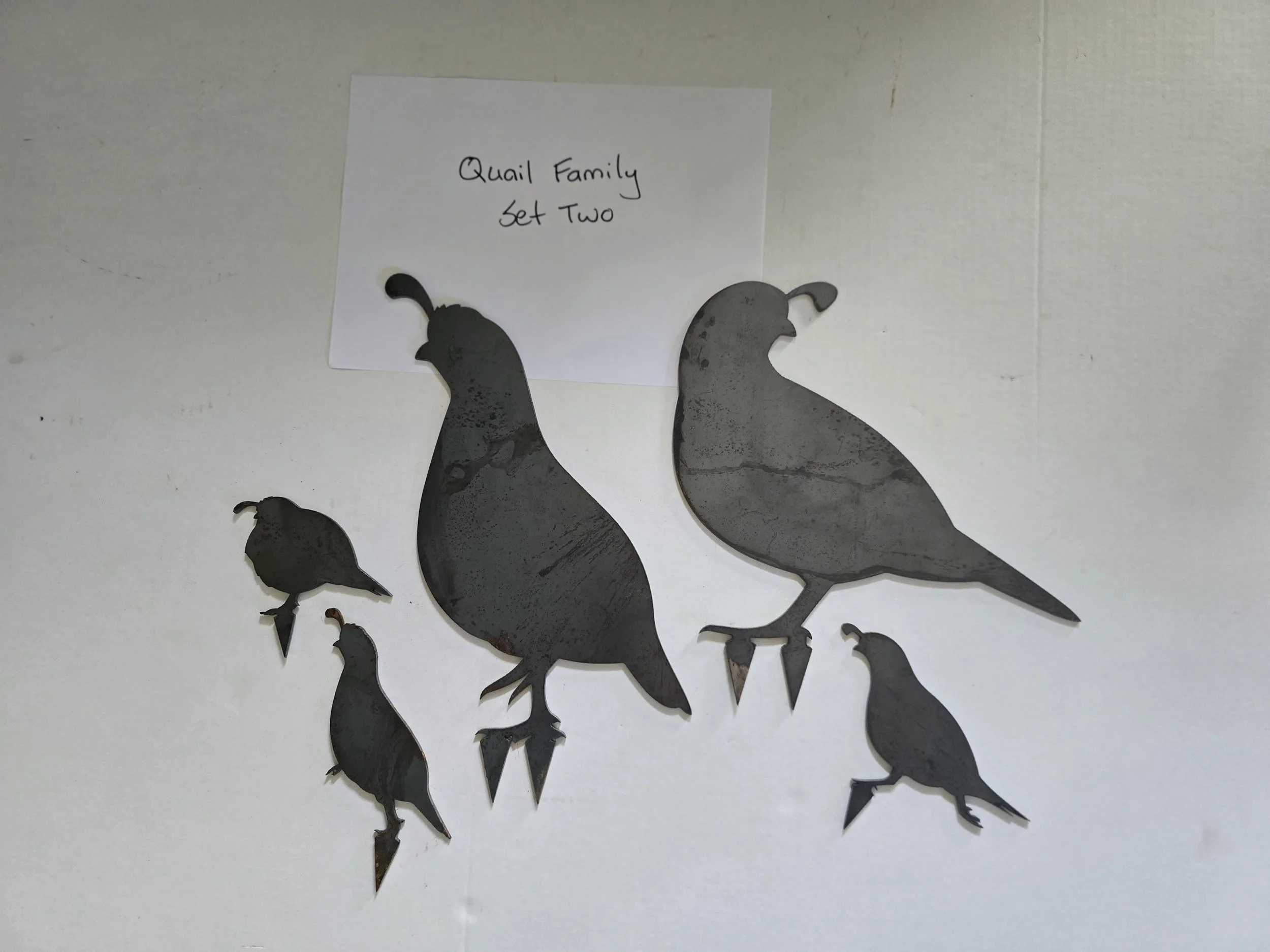 Quail Family - Set Two - Reduced To Clear
