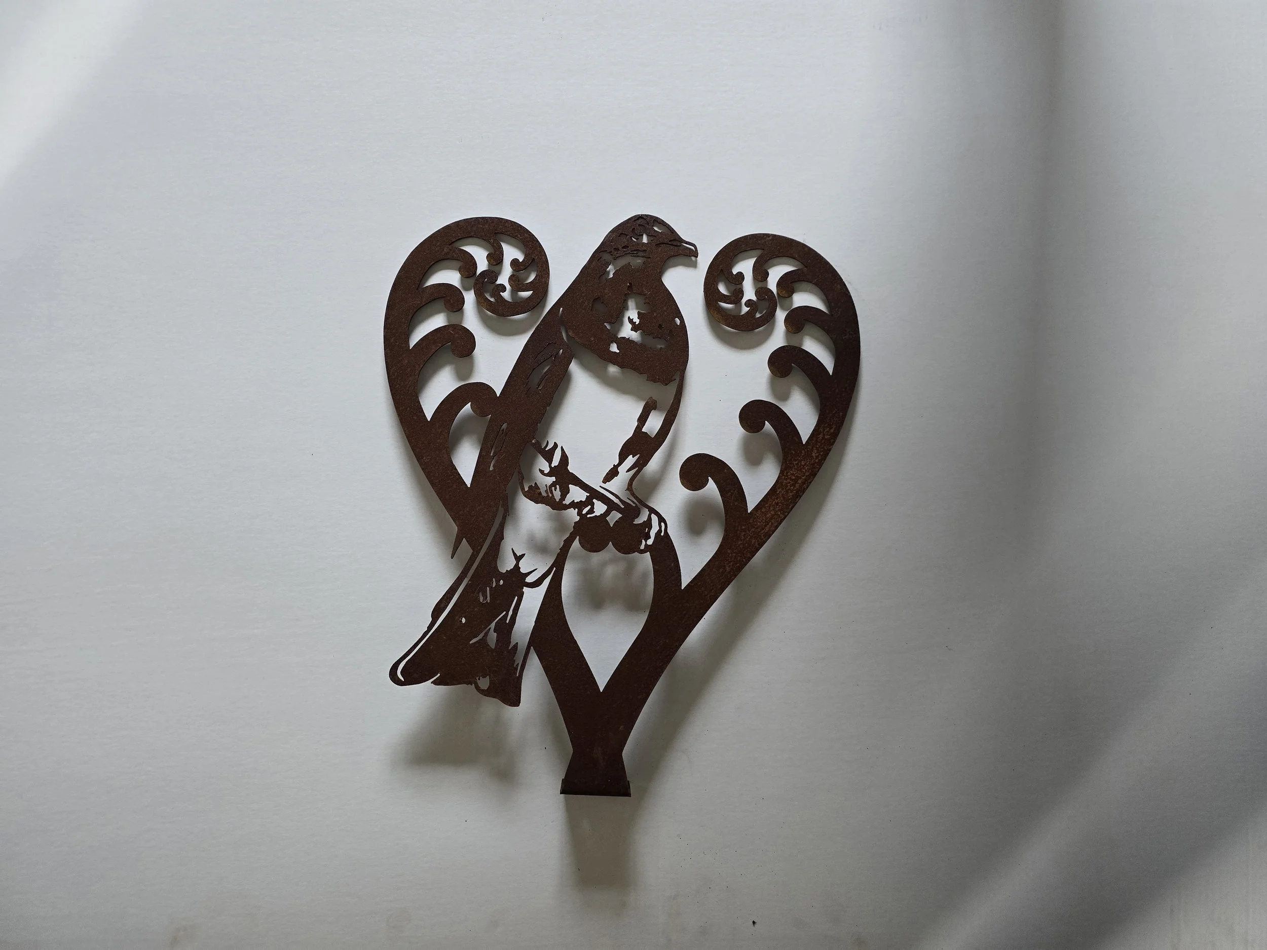 Koru Heart Woodpigeon - Mounted - Reduced To Clear