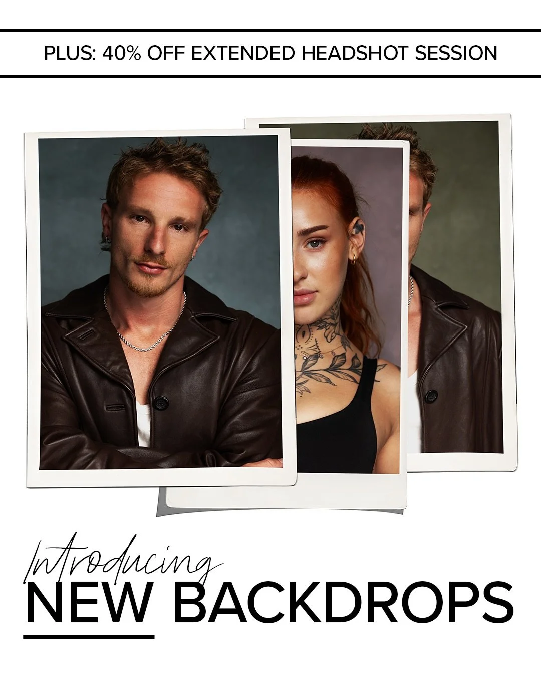 40% OFF - FIRST 10 CLIENTS

A new era of headshots ✨

Launching my hand-painted textured canvas backdrops, and for a limited time, the first 10 clients can book an Extended Headshot Session with 40% off.

More time. More images. Elevated, timeless re