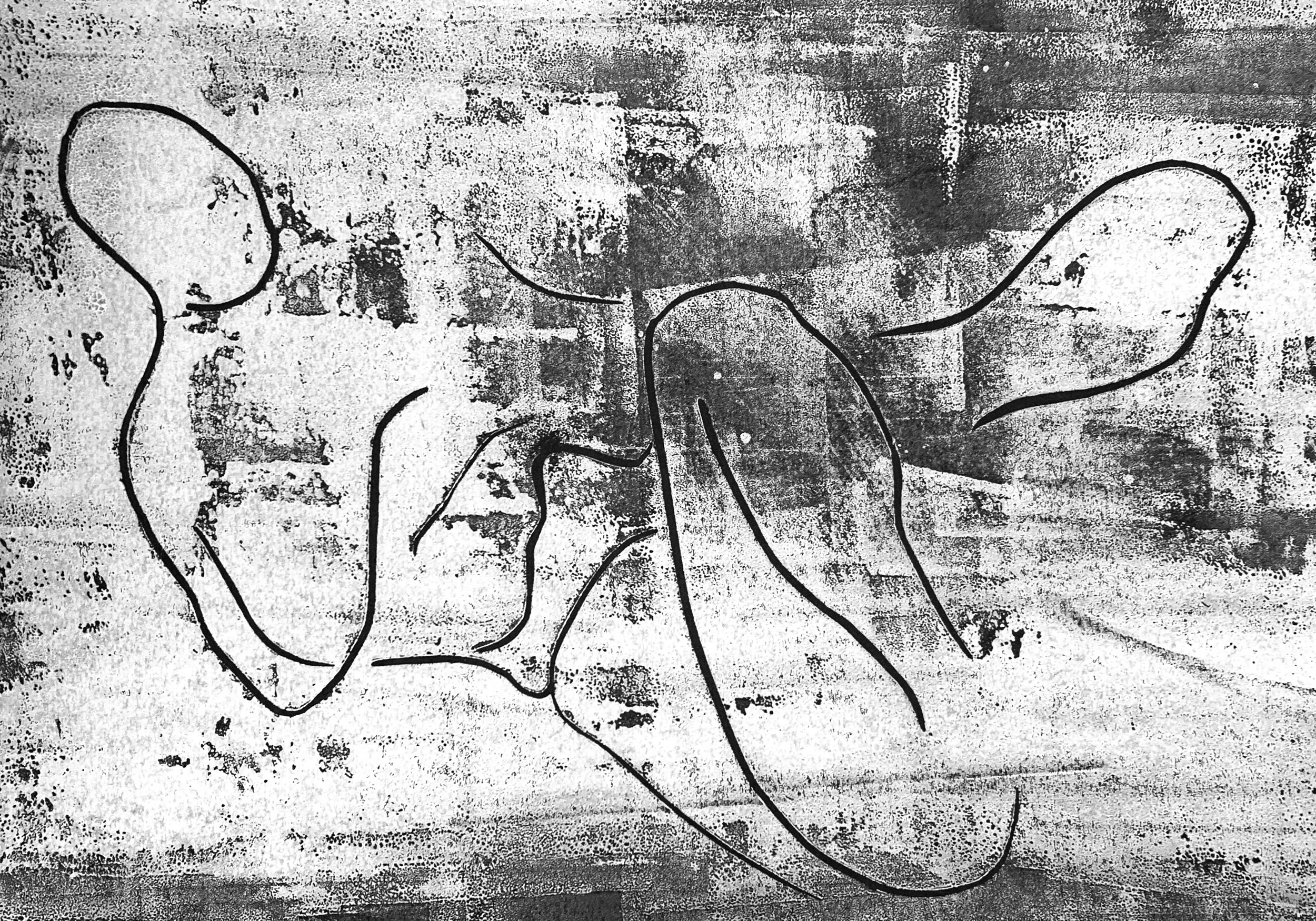 Reclining Woman IV, underlayer