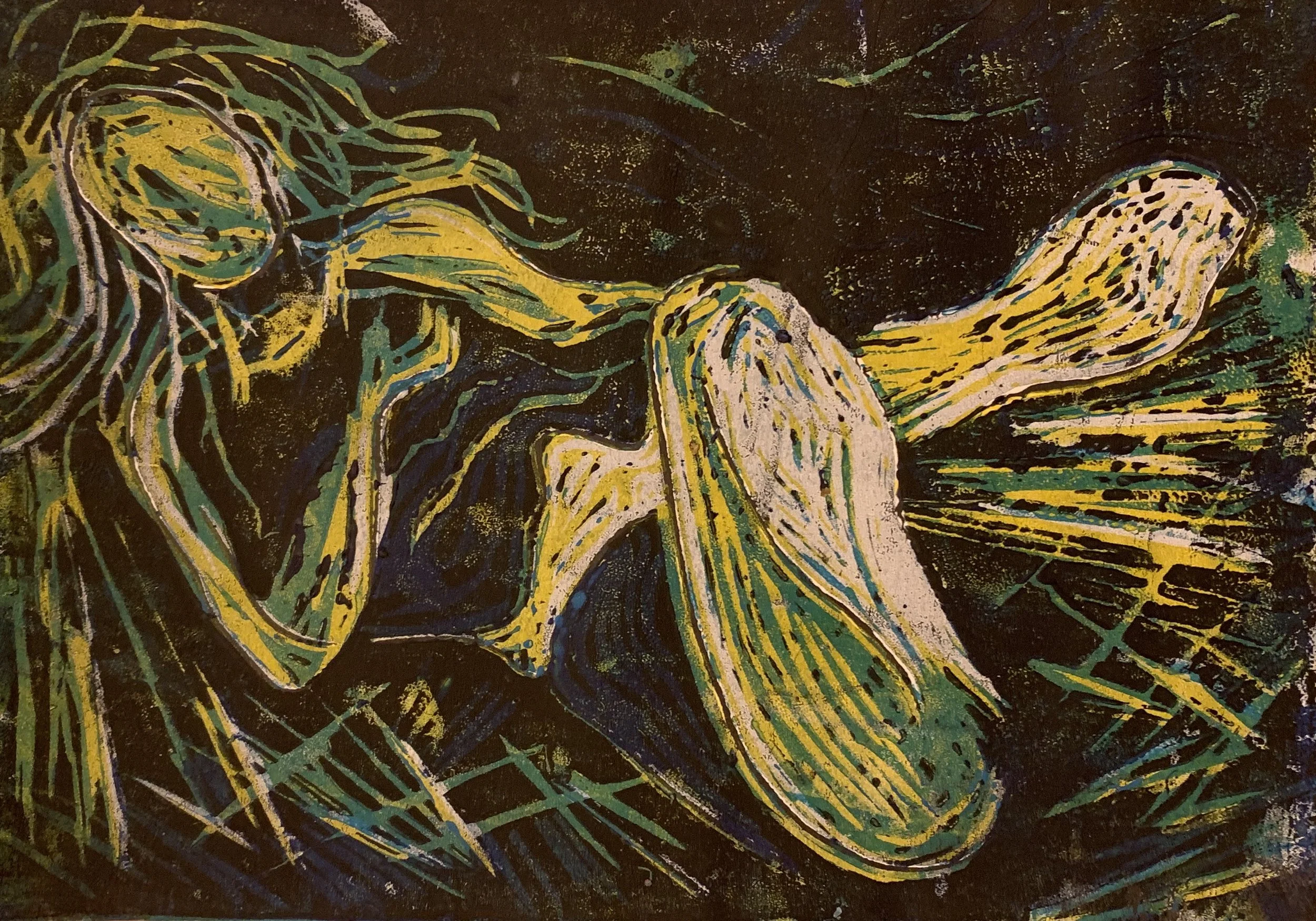 Reclining Woman IV (Blue)