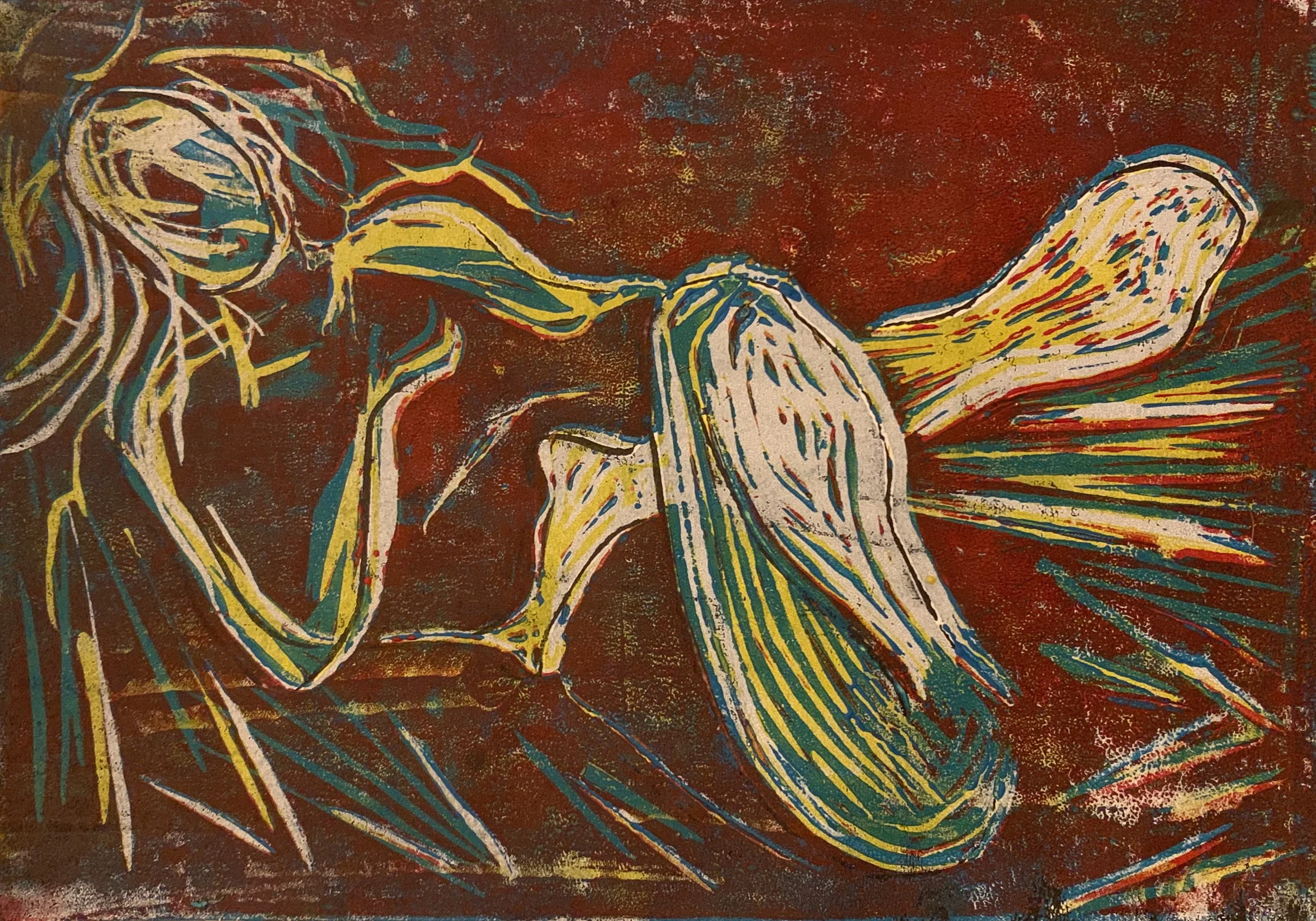 Reclining Woman IV (Red)