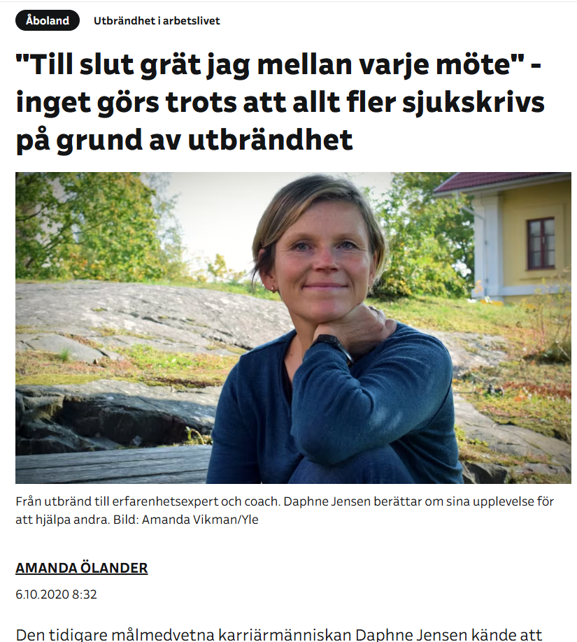Daphne pratar om utmattning