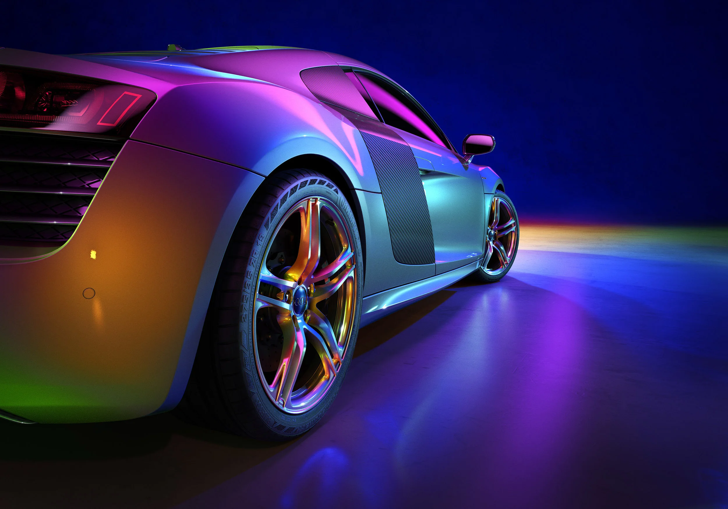 Audi R8 high-end full CGI image