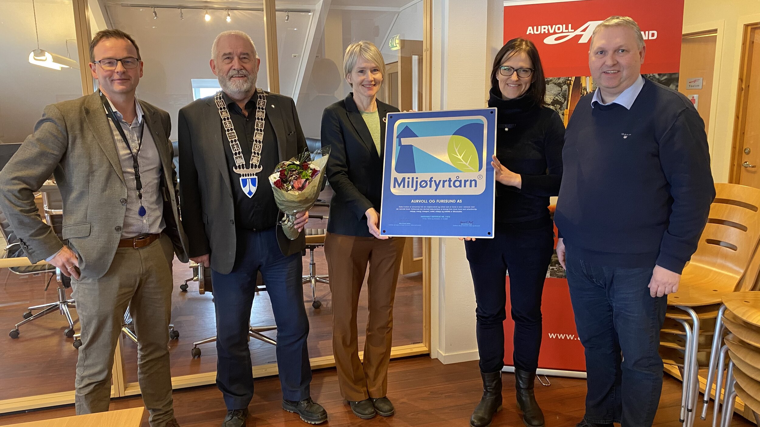 Offisiell overrekkelse av Miljøfyrtårnsertifikat